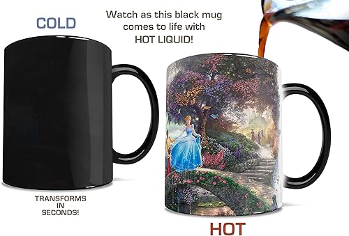 Miniatura 3 de Morphing Mugs Disney  Cenicienta  Wishes Upon a Dream  Thomas Kinkade  Una taza de cerámica sensible al calor que cambia de color  Imagen revelada