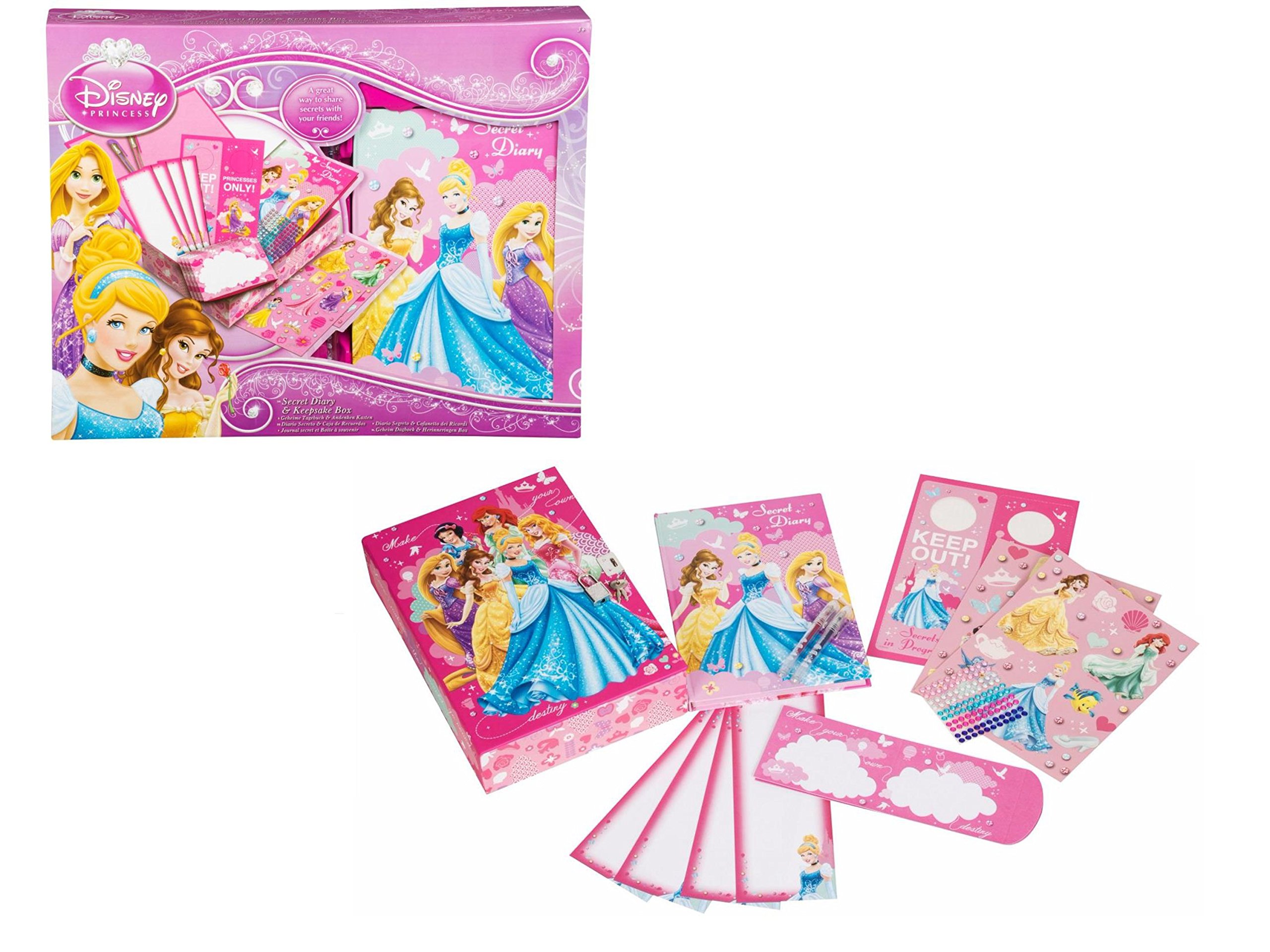 Fun Daisy Disney Princess Secret Diary With Keepsake Box Kitchen & Home