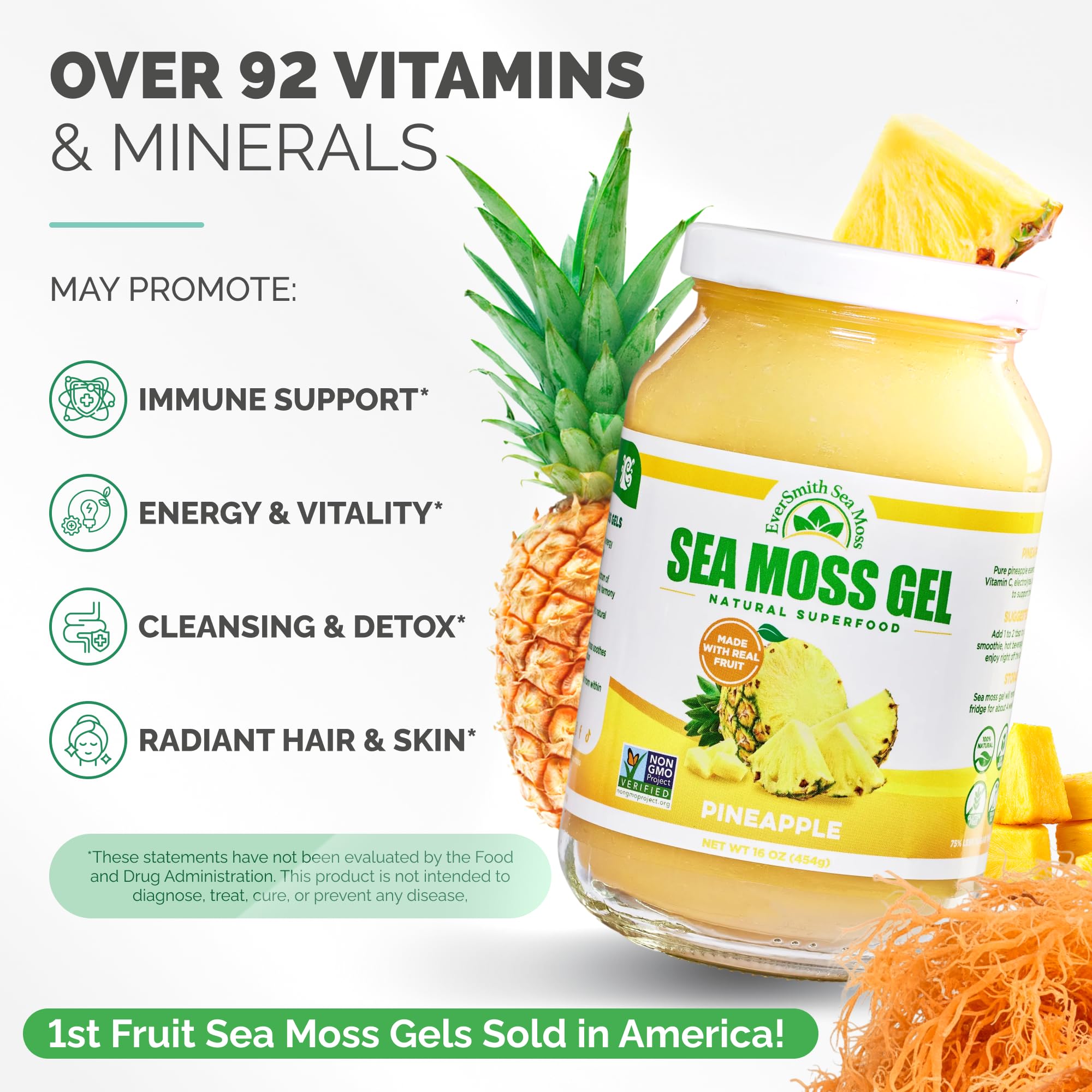 EverSmith Organics - Wildcrafted Irish Sea Moss Gel | Made in USA