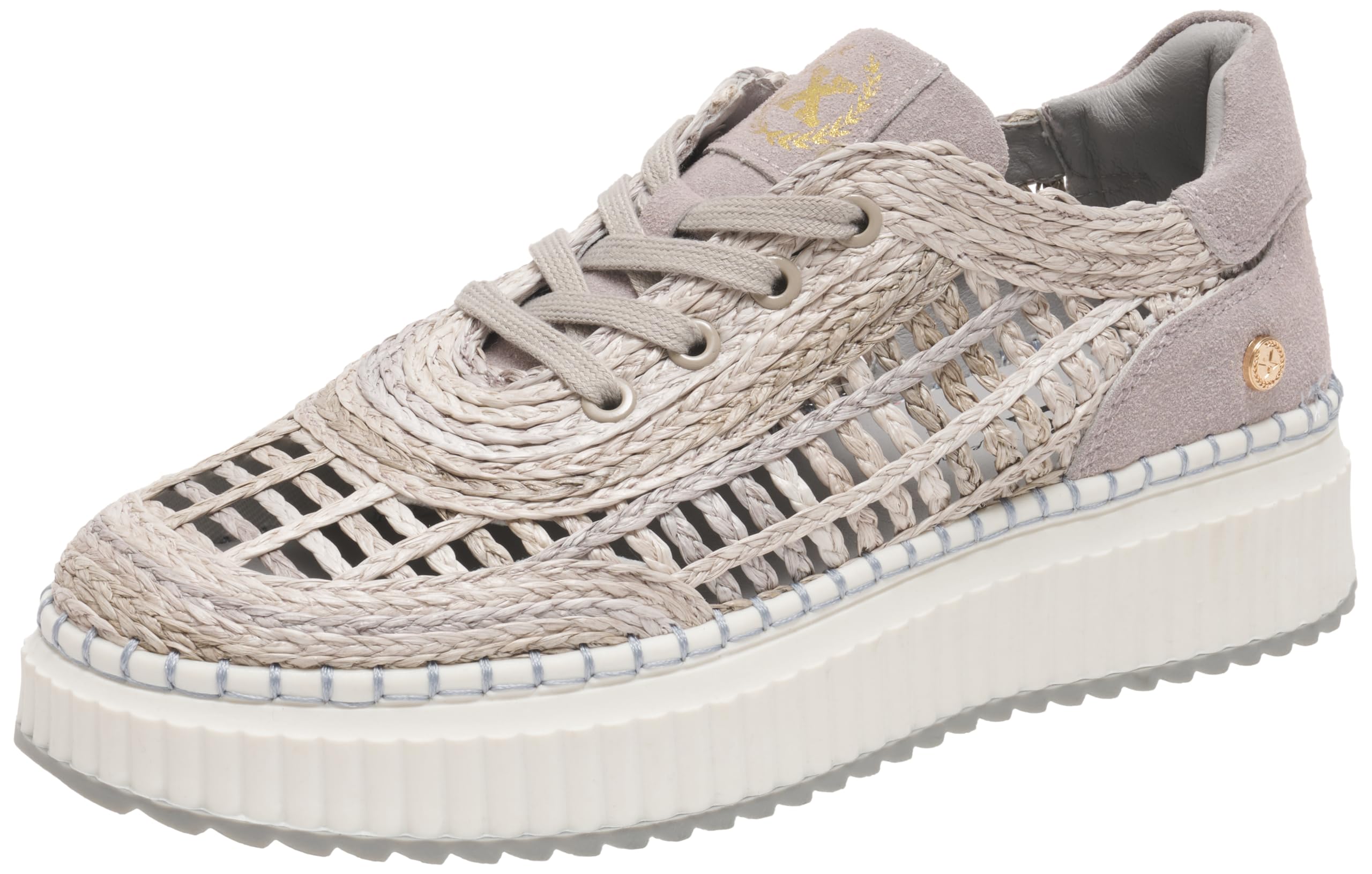 XTI - Women's Sneaker - Comfortable and Versatile Footwear - Casual Fashion, Taupe 58, 7 UK