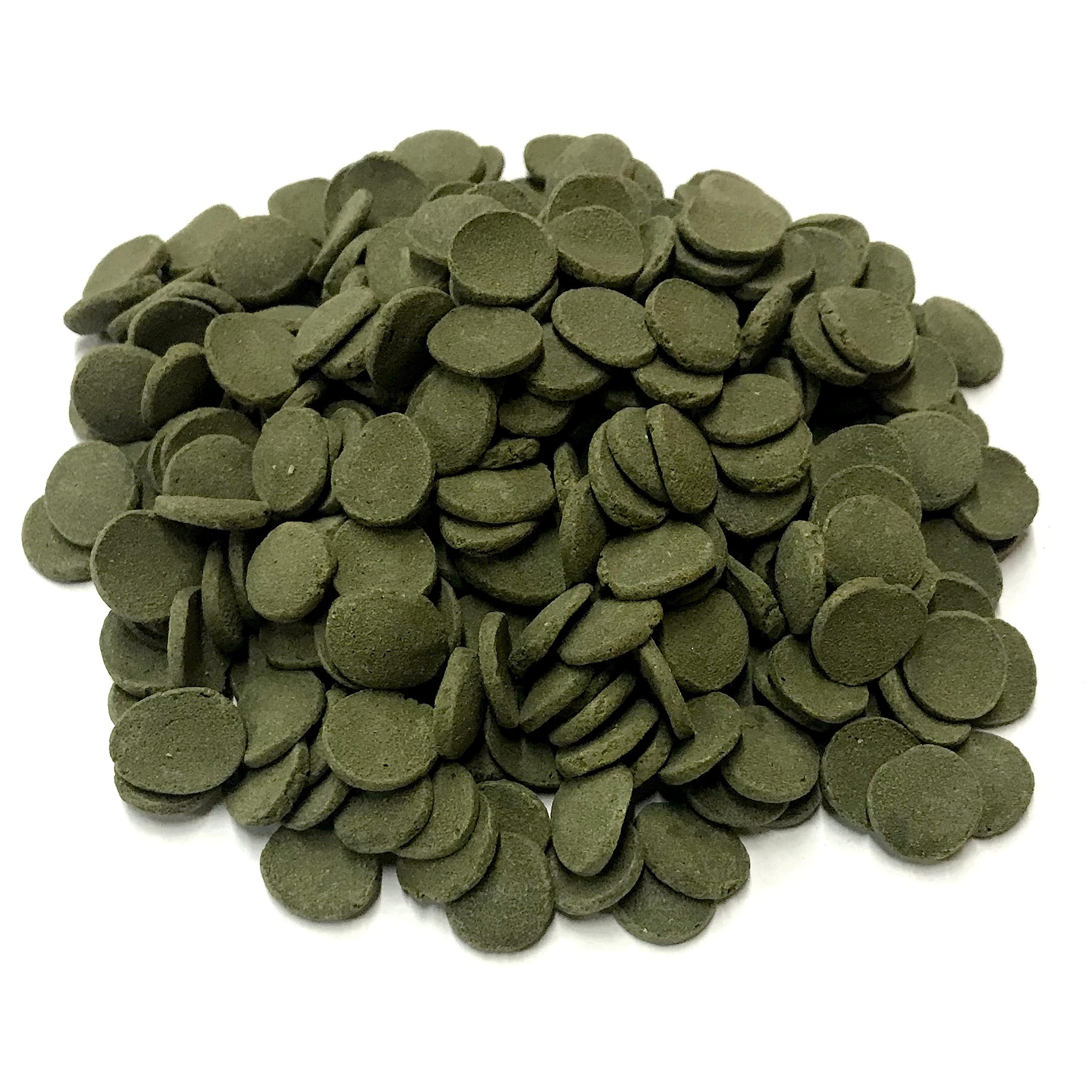 12 mm Alage Wafer - Sinking Algae Wafers That Provides Balanced Diet for Plecos, Snails, Cory Cats, Catfish, Shrimp, and Crayfish (8 oz)