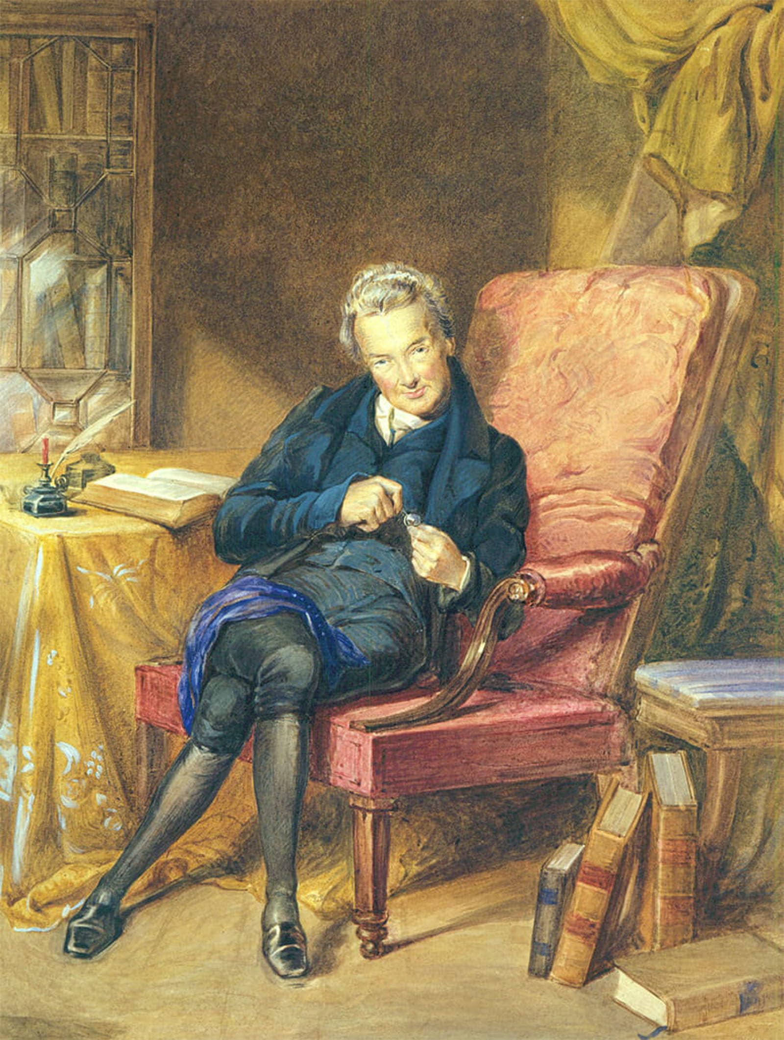 SERENDIPITP Retro Picture Poster Wall Art Pictures Painting Portrait of William Wilberforce by George Richmond Wall Art Canvas Print for Wall Decor 60x90cm