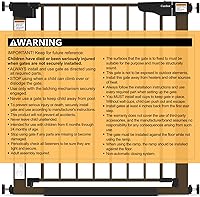 Vista 9 de Cumbor Puerta para bebés de 29.7-54.2" de ancho para escaleras, Ganadora de los Premios Mom's Choice Awards - Puerta para perros con cierre