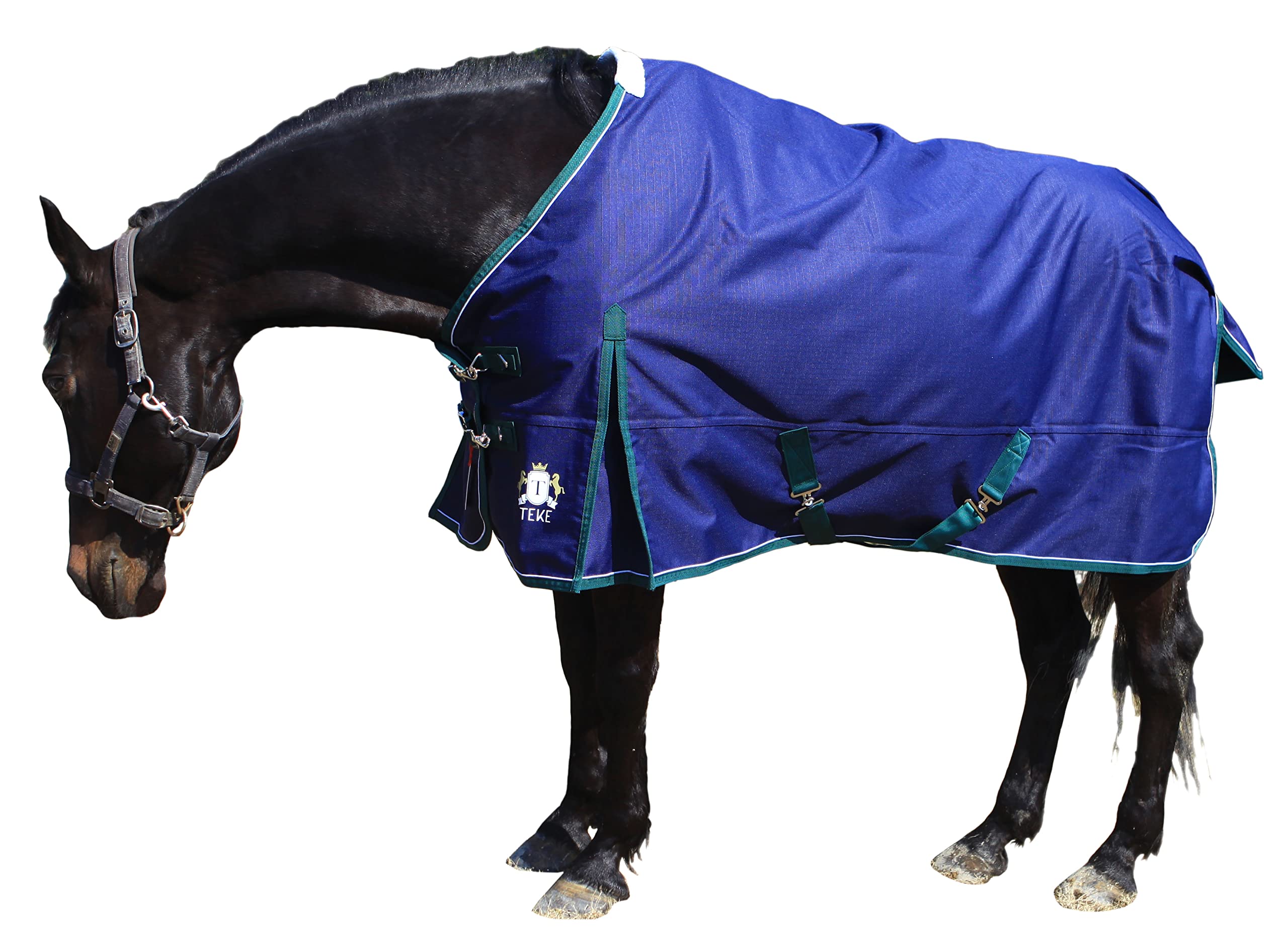 T TEKE Deluxe Turnout - Mantas y ropa de cama para caballos, 1200D impermeables y transpirables para el cuidado de caballos y ropa de cama sin relleno (51 "-87" incluyendo tamaño miniatura/potro)