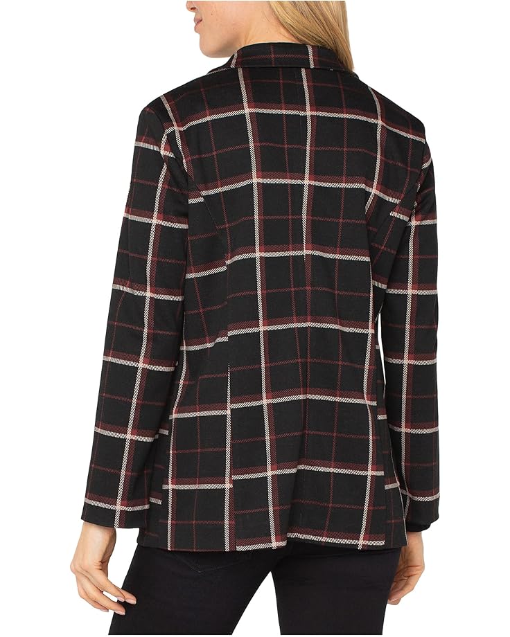 Liverpool Los Angeles Tattersall Plaid Knit Jacquard Boyfriend Blazer - #2 of 2