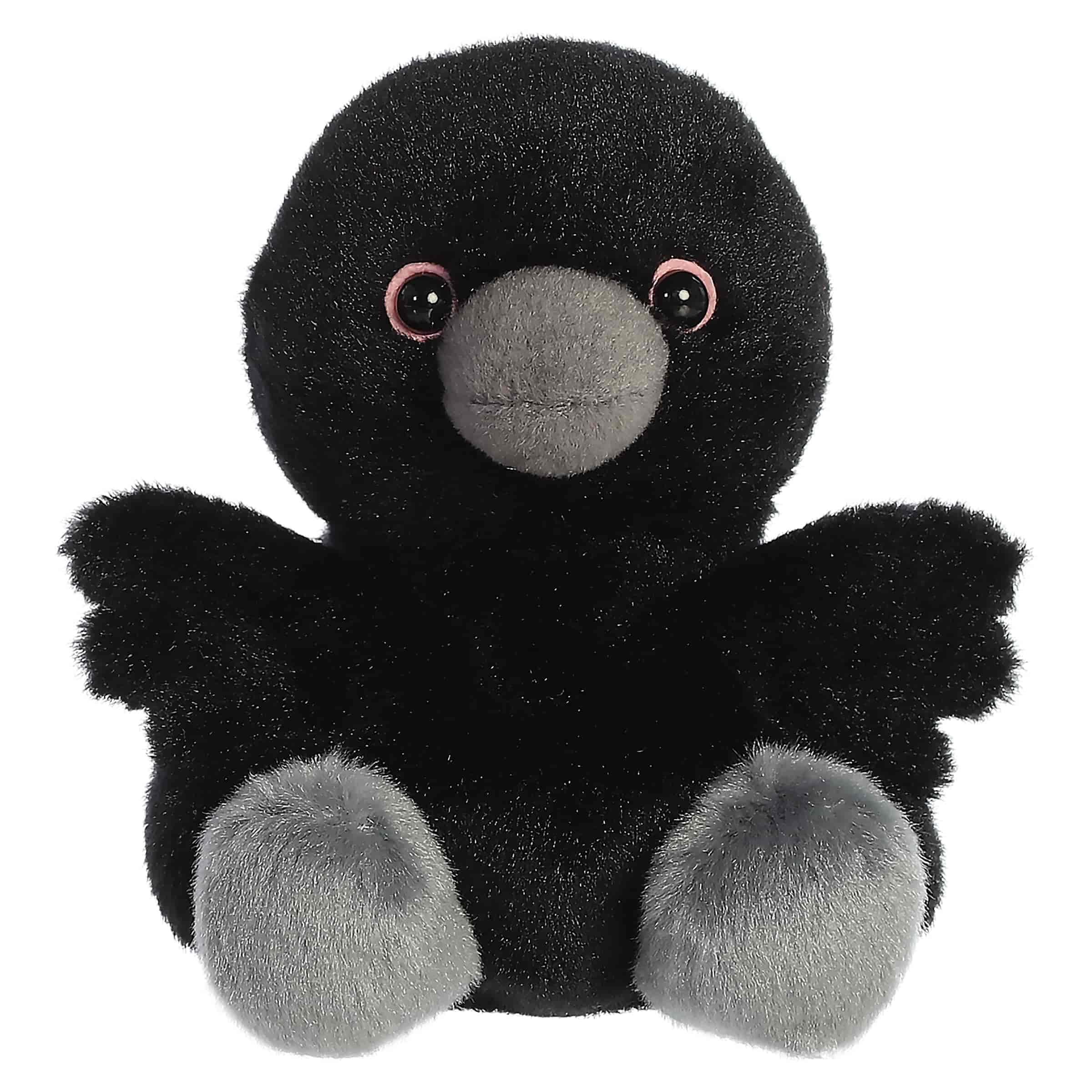 Aurora Palm Pals 4.5" Poe Raven Spooky Plush | Bean-filled understuffed bodies with colle…