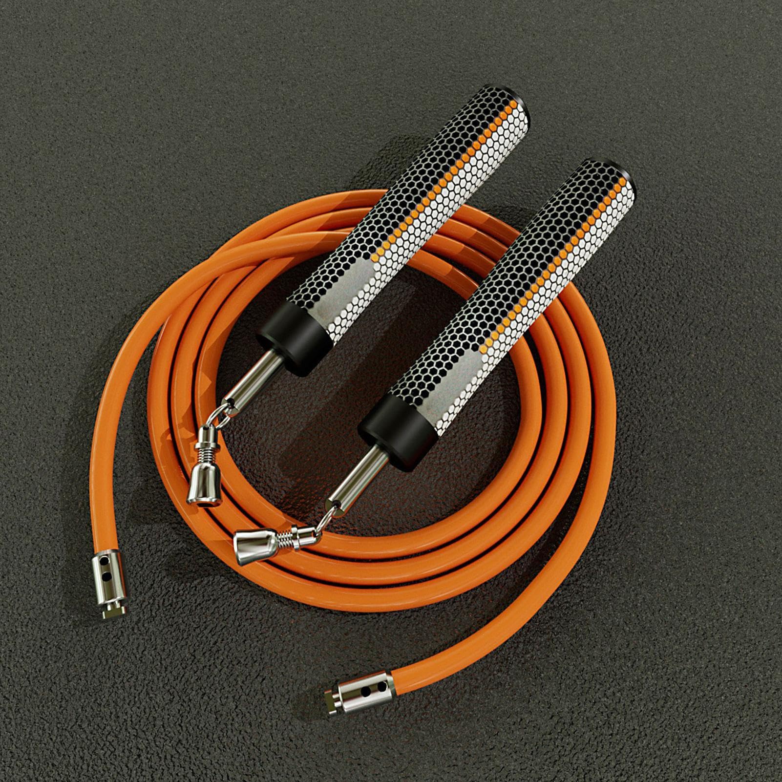 Fitness Springseil mit Gewicht | Speed Rope mit komfortablem Griff | Springseil Übung | Premium Trainingsgerät zum Springen, ideal für Trainingseinheiten
