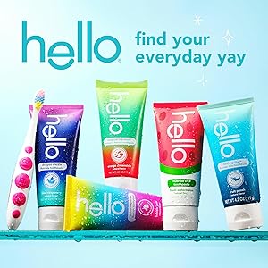Hello Fresh Watermelon Fluoride Free Kids Toothpaste, 4.2 Oz Tube (Pack of 3)