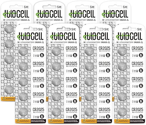 Paquete de 10 baterías CR2025, batería de litio CR2025 de 3 V para llave remota de automóvil, reemplazo de batería de moneda CR 2025 de 3 voltios