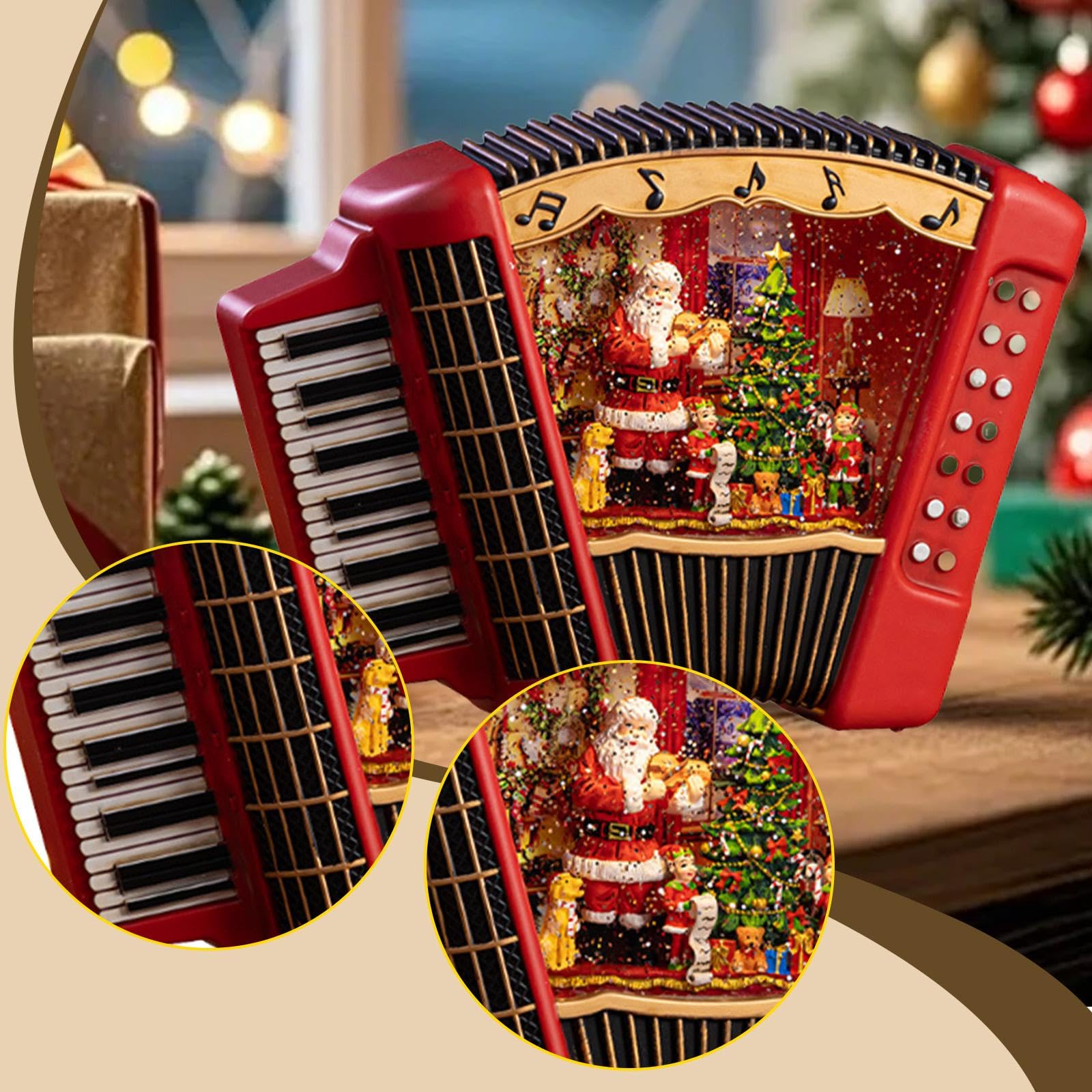 Decorazione Natalizia a Forma di Musicale per Il Tavolo Del Soggiorno, Ideale per Le Feste.