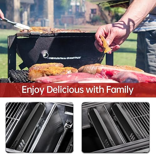 Miniatura 7 de Placas de calor para parrilla Dyna-Glo  Piezas de repuesto de parrilla de acero de porcelana de 15 pulgadas para parrilla Dyna-Glo, Backyard y