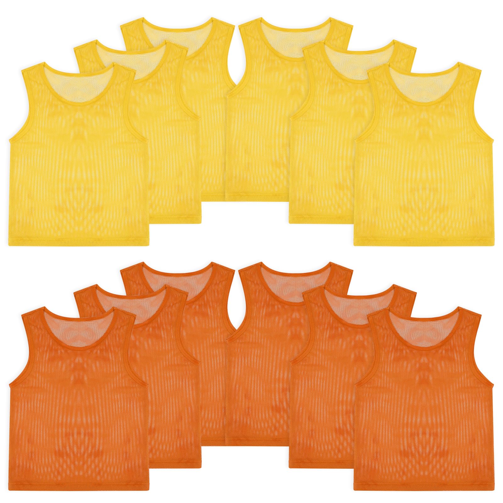 Pinnies, Soccer Pennies for Youth &amp; Adults, Scrimmage Vests 6/12/24 Pcs