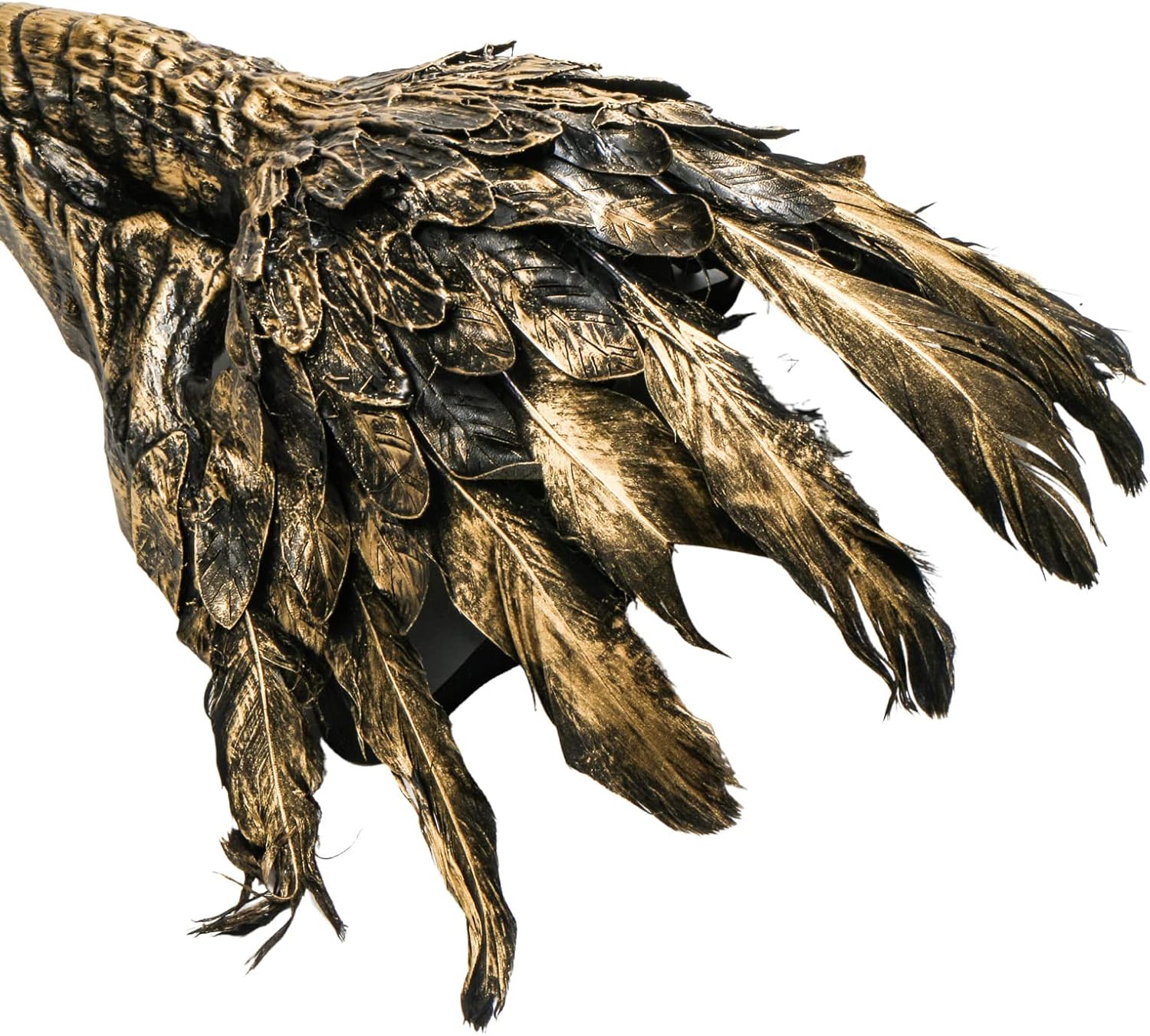 Halloween Costume Raven Mask / Crow Mask with Feather Masquerade Cosplay, Long Nose Bird Beak Raven Crow Skull Venetian Mardi Gras Prom Ball Party Headdress Dress Up Costume Mask Medieval Plague Doctor Masquerade Cosplay - Gold