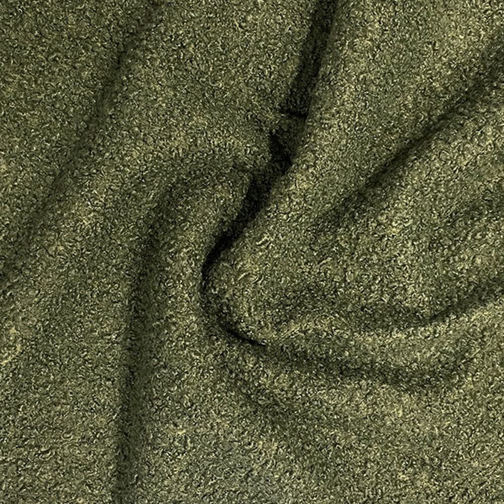 Oh Sew Crafty Limited Forest Plain Bouclé Fabric Suit, Coat Dressmaking Polyester - Per Metre (Forest)
