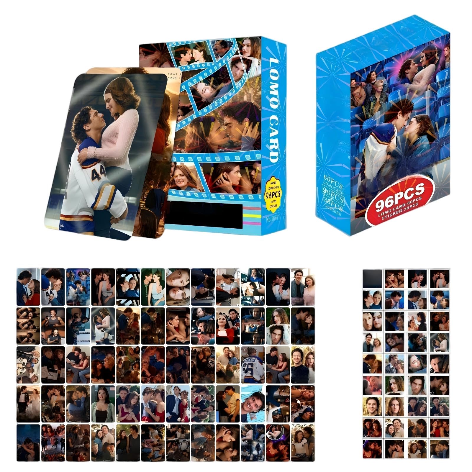 Off Campus Hockey Photocards Set Hannah Graham 44/Logan 22/Tucker 46/Dean 66/Allie Character Poster Picture Lomo Cards 60PC Briar U Postcards +36PC Briar University Stickers Off Campus Merch โ image 1