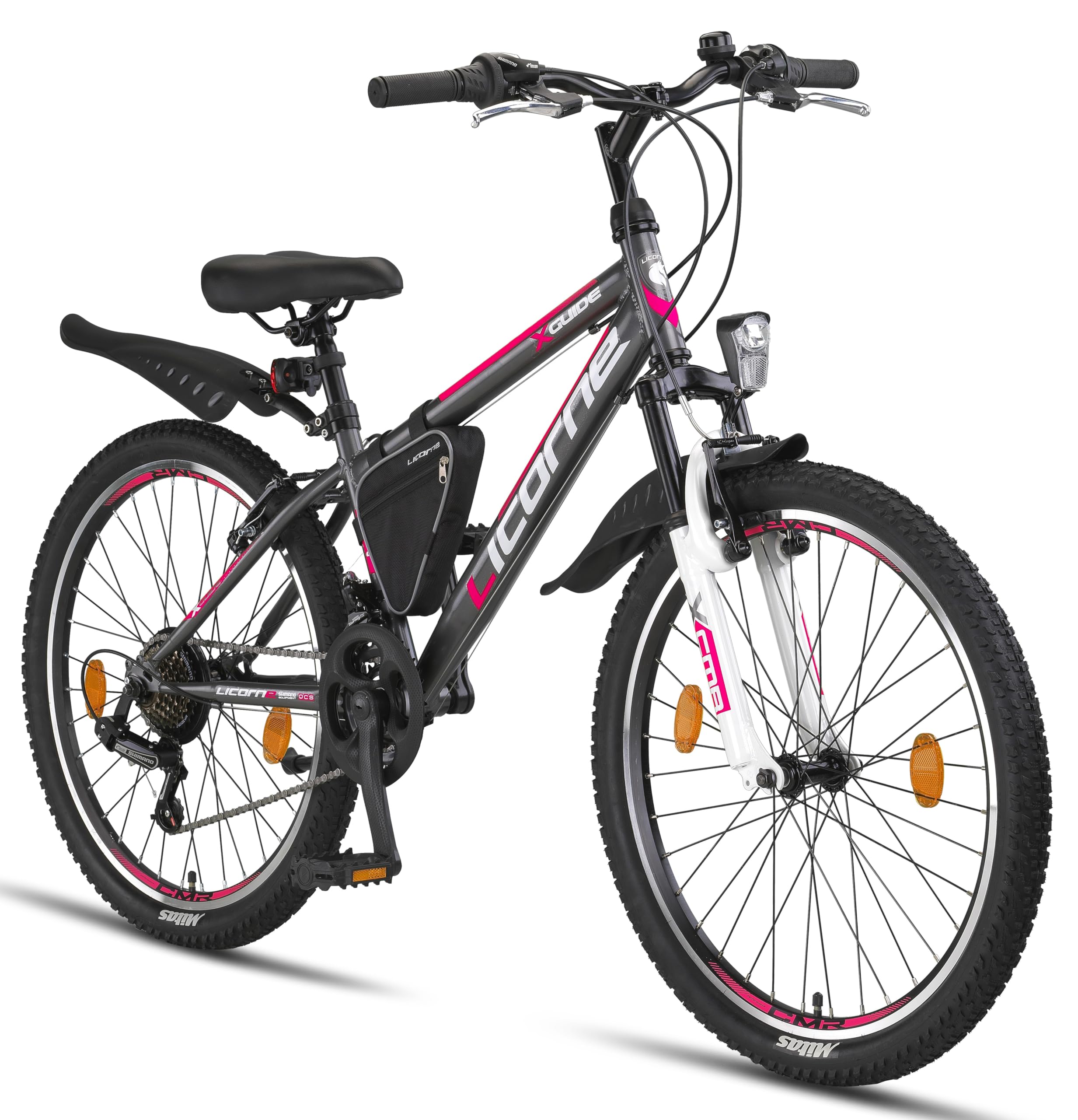 Licorne Bike Guide Premium rower górski 20, 24, 26, 27,5 i 29", dla dziewcząt, chłopców, mężczyzn i kobiet