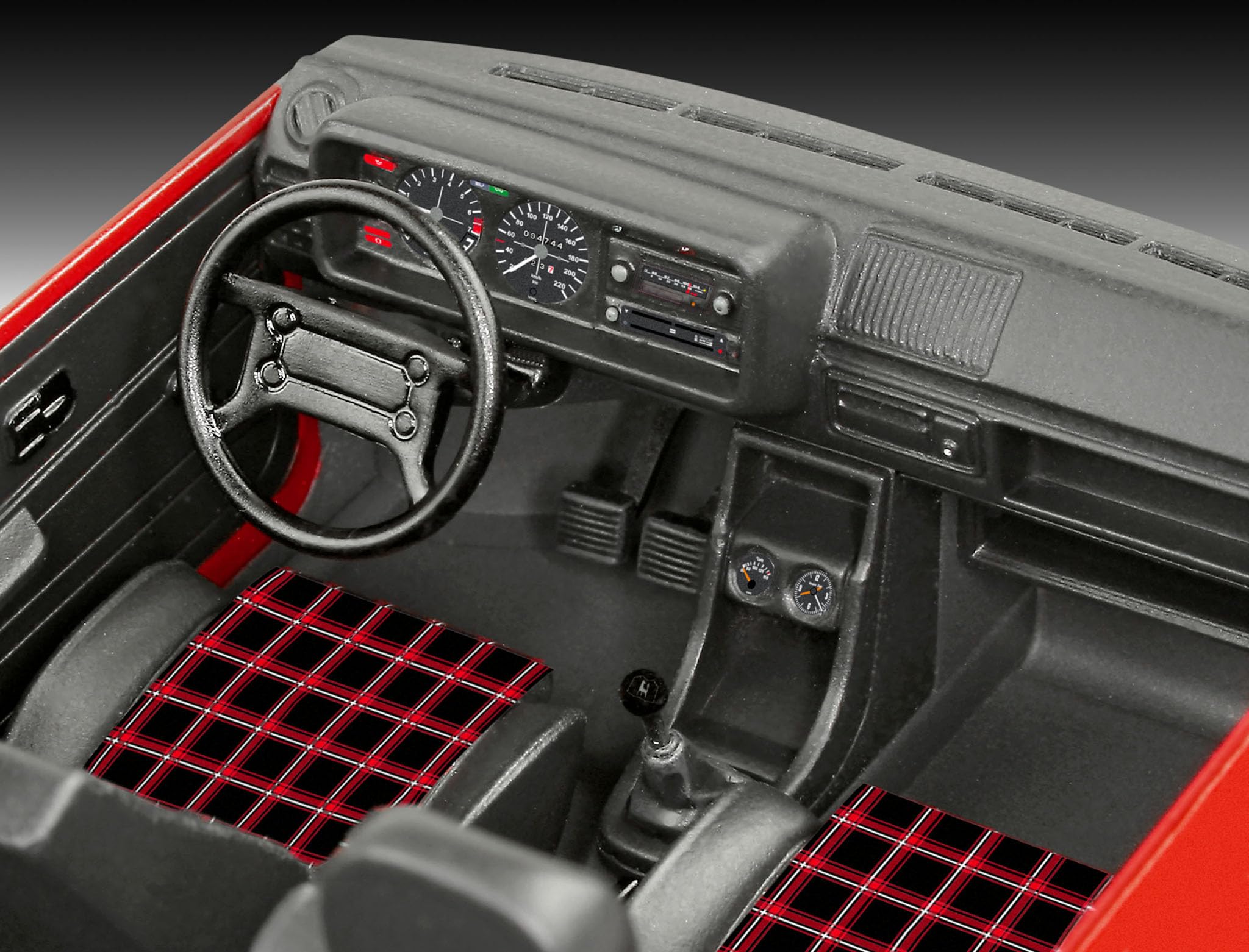 Revell Set de regalo 05623 50 años del VW Golf 1 GTI escala 1:24 kit de modelo de plástico sin construir con accesorios