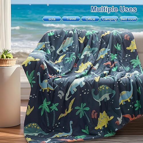 Miniatura 43 de PHF Manta refrescante suave tamaño individual para personas que duermen con calor y sudores nocturnos, manta transpirable acogedora de verano