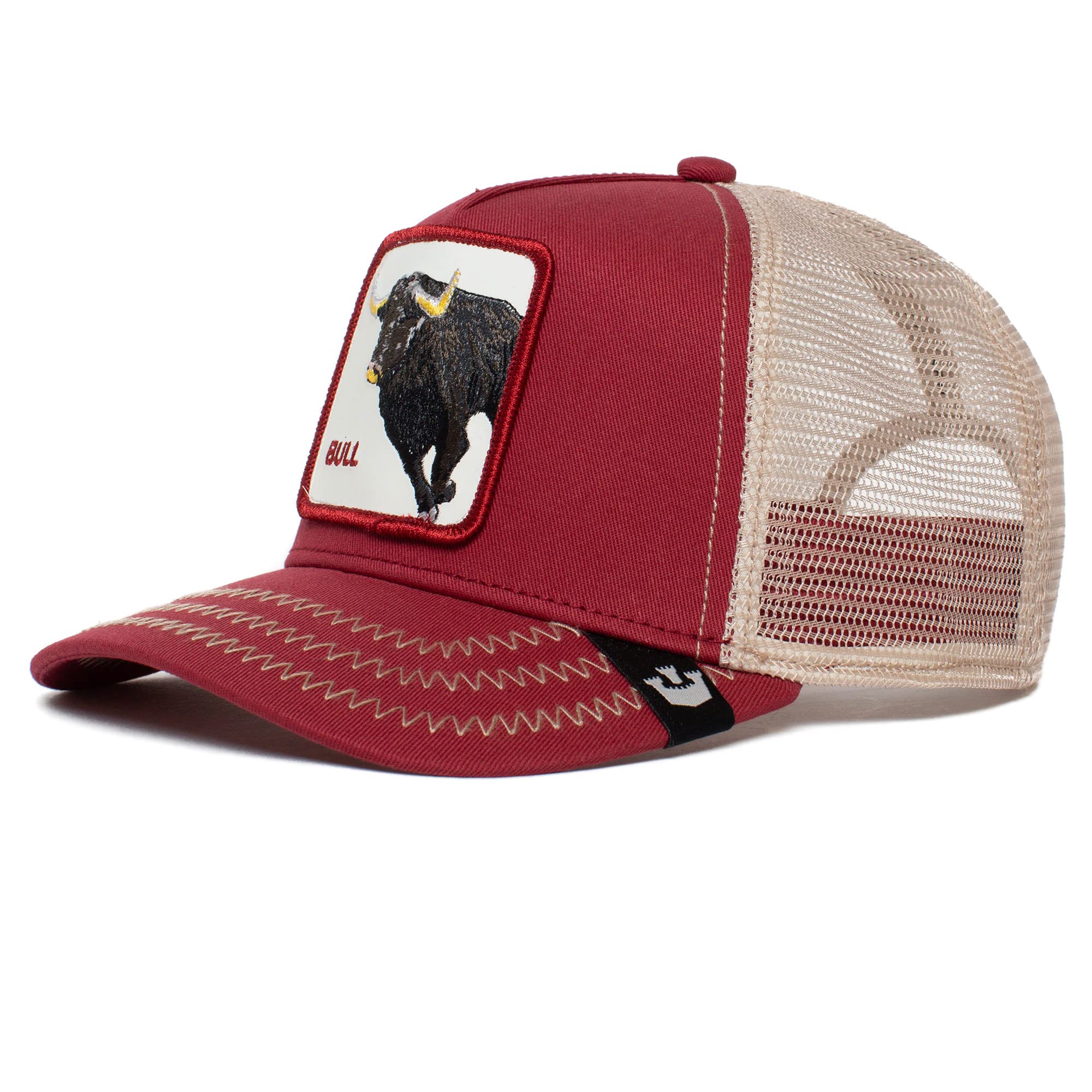 Goorin Bros. The Farm Unisex Original Adjustable Snapback Trucker Cap, Red (The Bull), One Size