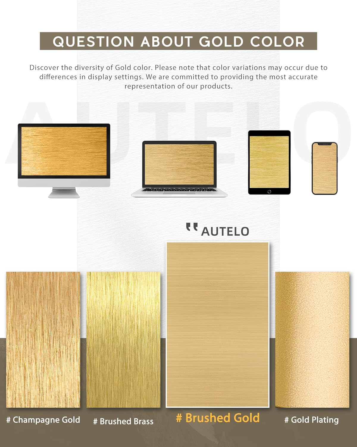 AUTELO 18" Semi Flush Mount Ceiling Light, 3-Light Farmhouse Ceiling Light in Brushed Gold Finish with Drum Fabric Shade, Gold Light Fixtures Ceiling Mount for Hallway Bedroom Kitchen, C2506 BG-18