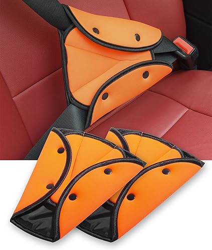 Paquete de 2 ajustadores de cinturón de seguridad para niños, almohadilla protectora de ajuste de cinturón de seguridad triangular, almohadillas de disponible en Yaxa Peru