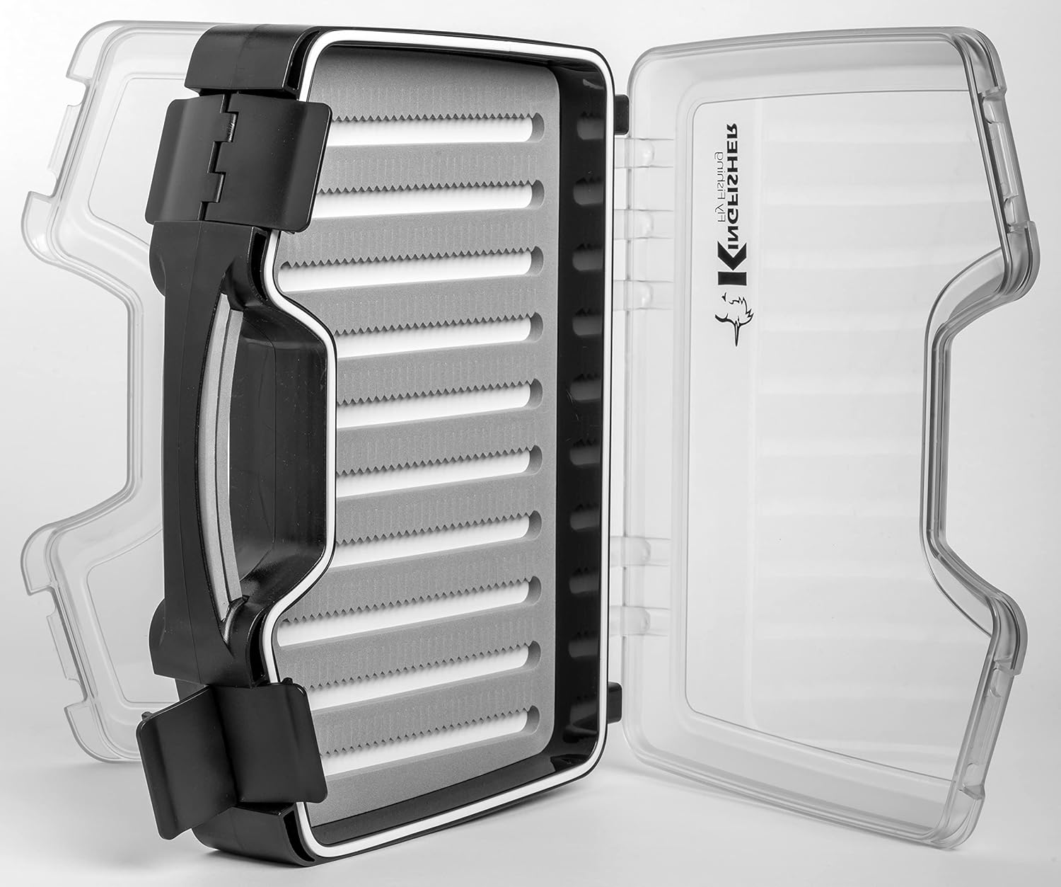 Kingfisher Fly Fishing Double-Face Waterproof Streamer Large fly Boat Storage Box (Foam A)
