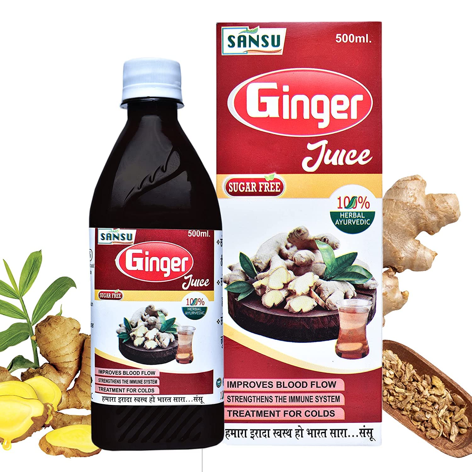 SANSURas Ginger (Adrak) 500ml.