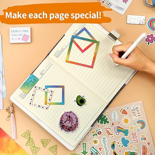 Miniatura 5 de CAGIE Juego de diario de bricolaje para niñas de 8 a 12 años, regalos para niñas de 9, 10, 11 años, diario arcoíris para niñas