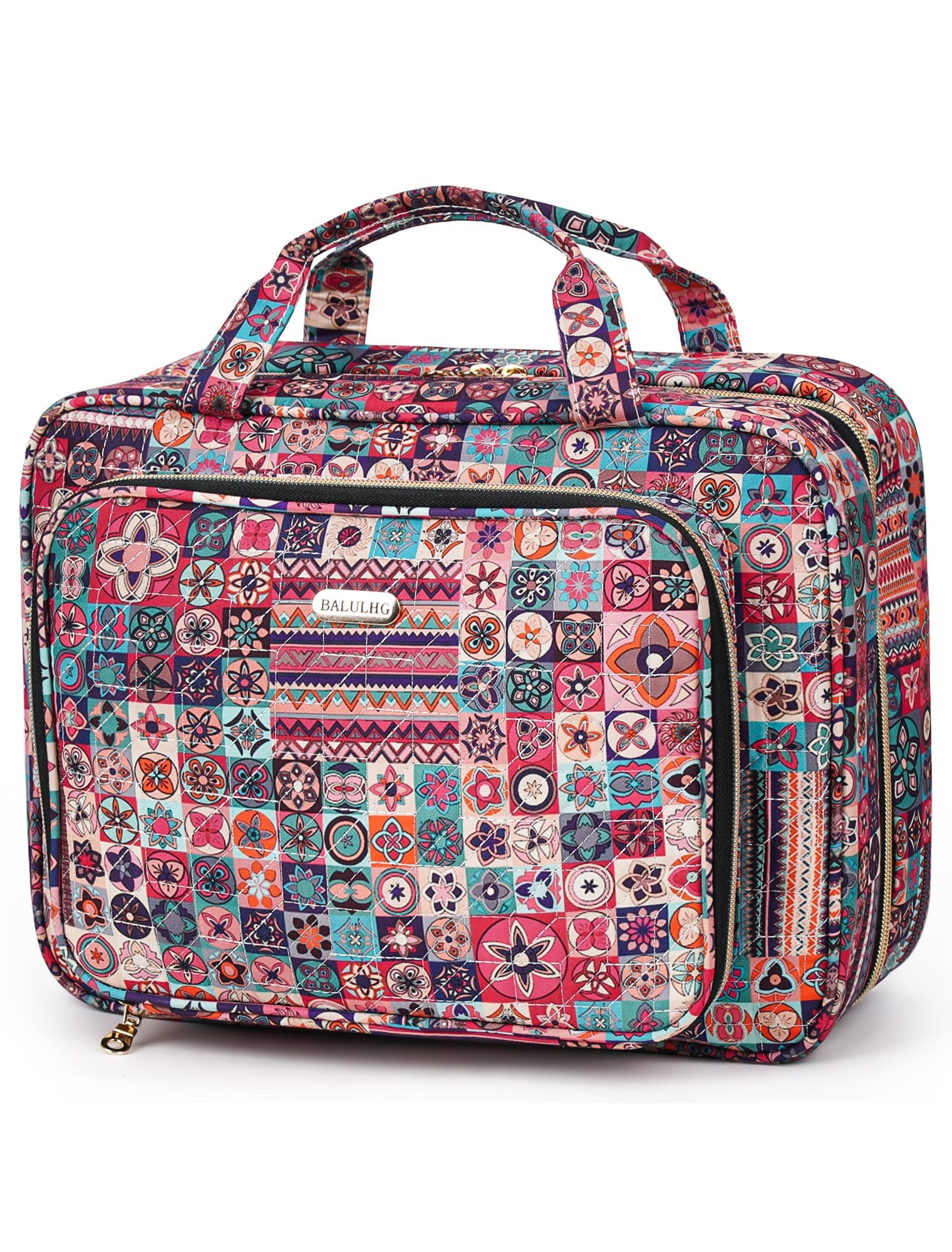 BALULHG Travel Hanging Toiletry Bag for Women,Makeup Bag Cosmetic Organizer Waterproof with Hanging Hook Multiple Pockets for Women Travel Essentials