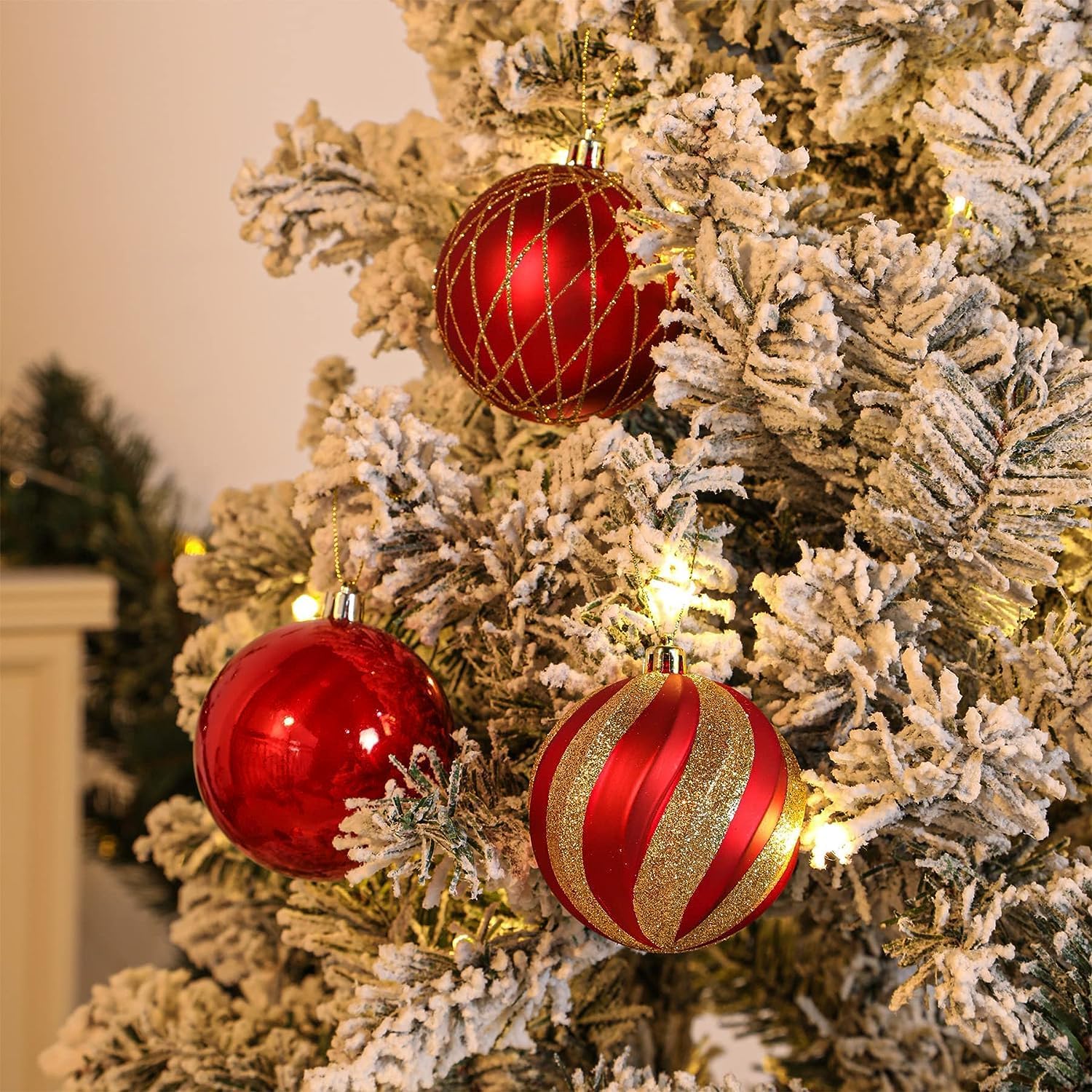 SHareconn 12 Bolas de Navidad Plástico