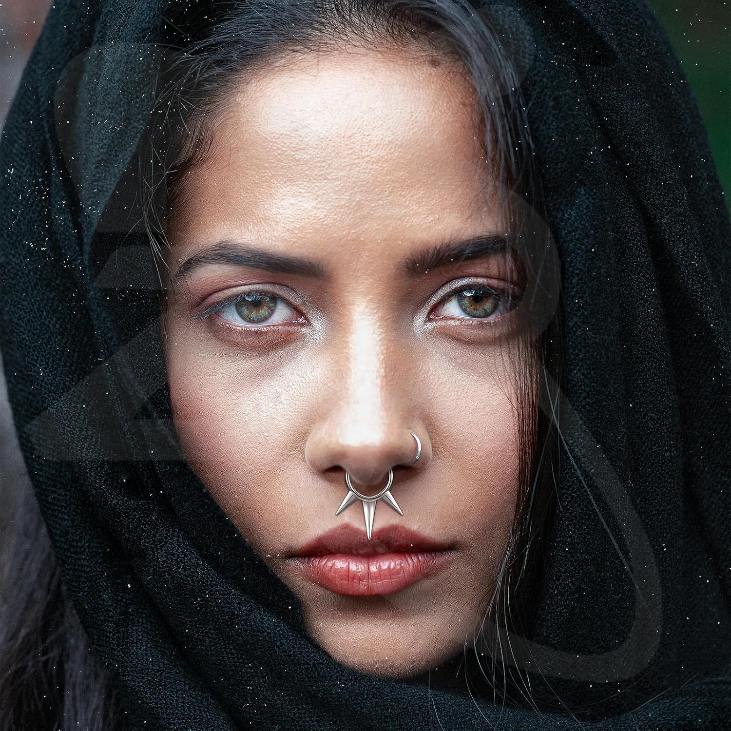 ZS 1PC Fake Septum Nose Ring Hoop, Non Pierced Nose Cuffs Faux Clicker Hanger, Nose Septum Ring Clip On Body Piercing Jewelry for Men Women