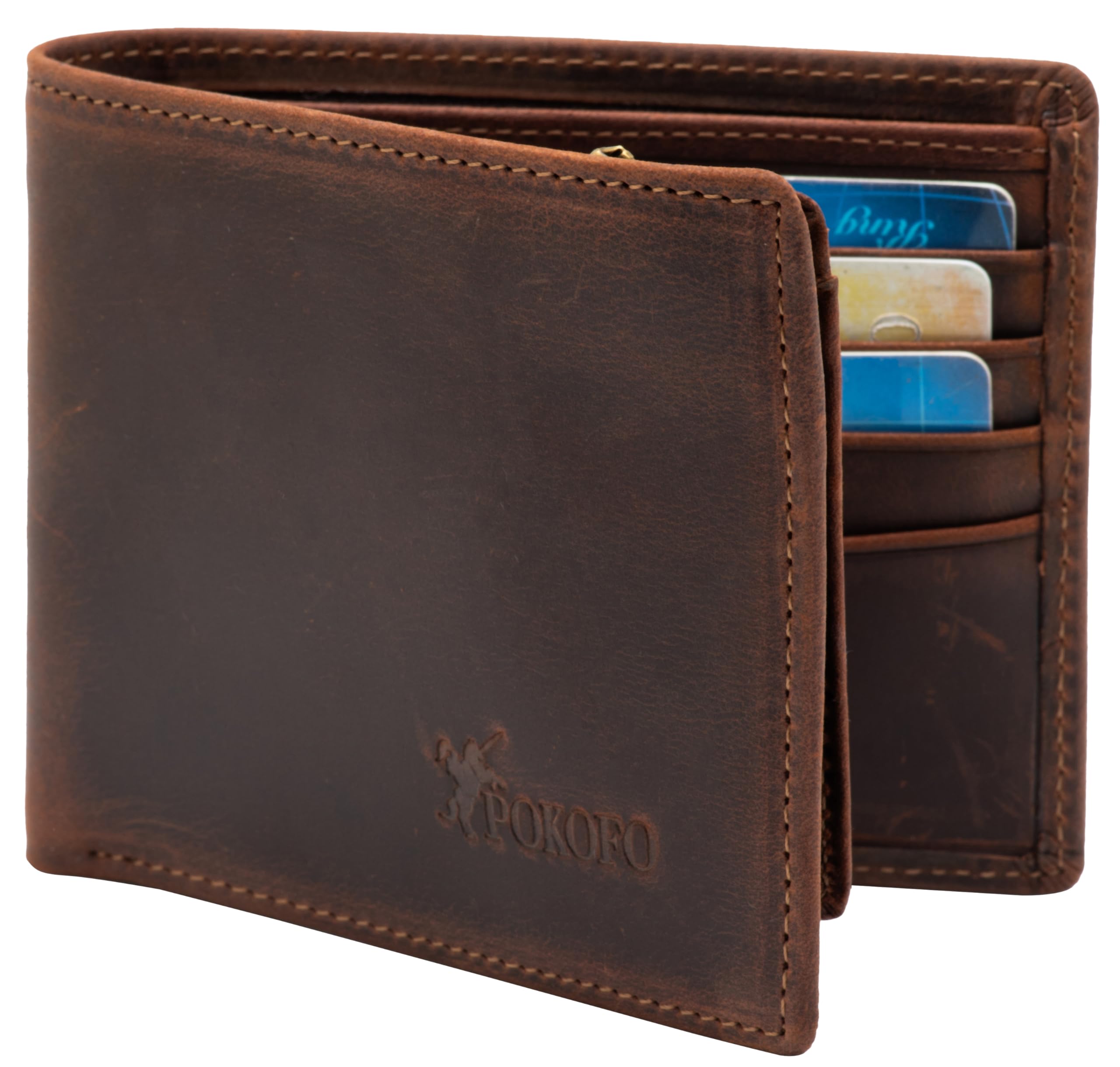 Tarjetero Hombre Lukovee Billetera Para Hombre Piel, Cartera Para