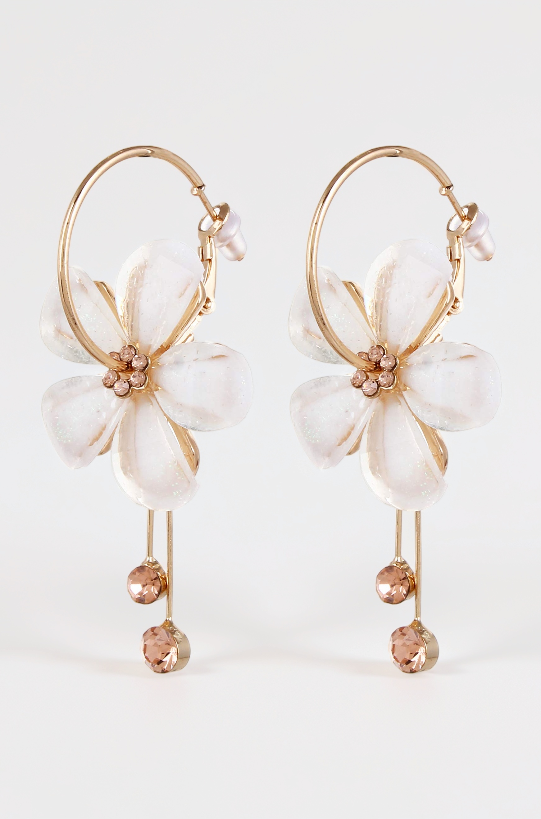 Jewellery Earings Gold Plated Floral Earrings for Girls and Women