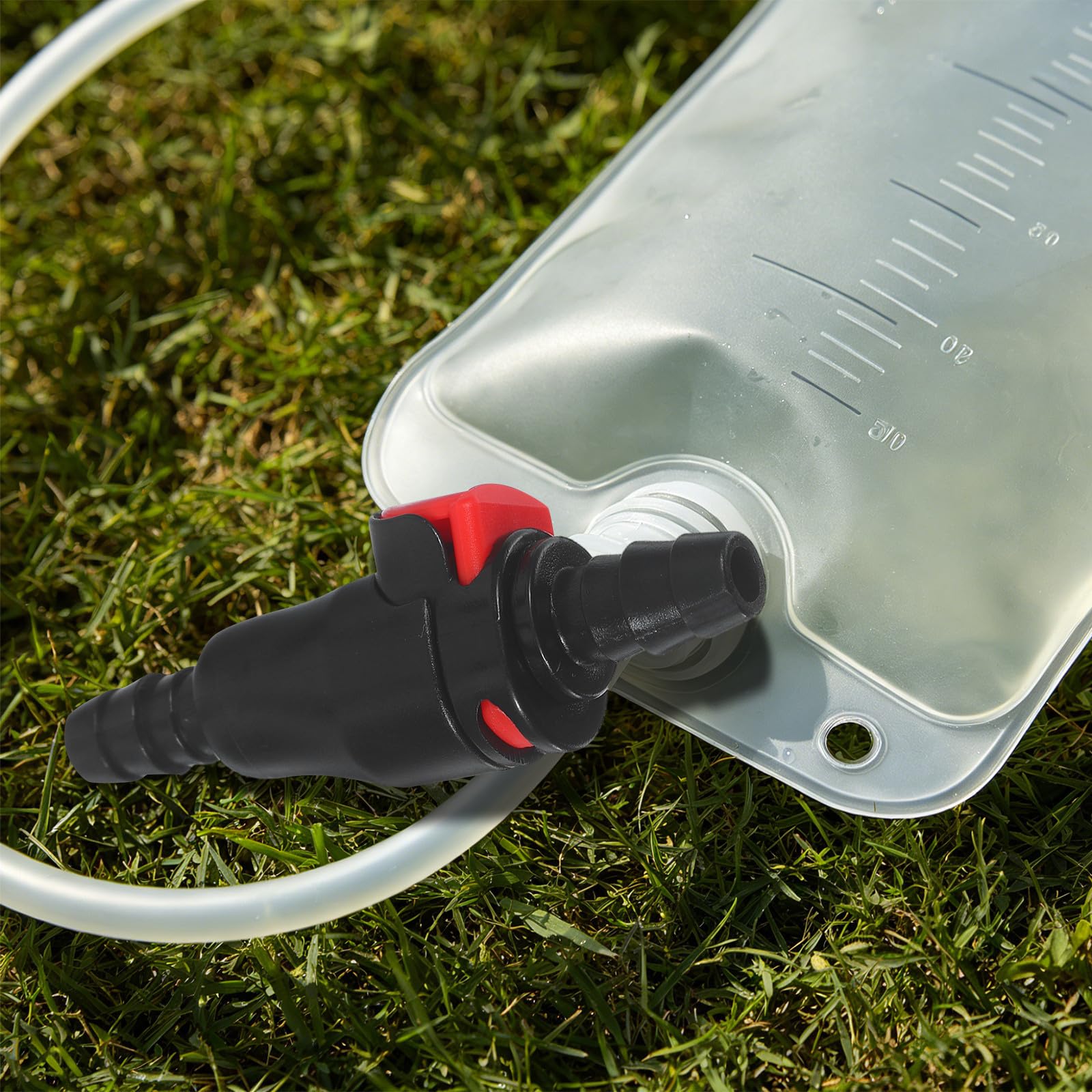 Toyvian 2 Stück Wasseranschluss und Einfacher Installation mit Zuverlässiger Kompatibilität Schwarzer aus Kunststoff für Trinkschläuche für Laufen und Camping im Outdoor Bereich