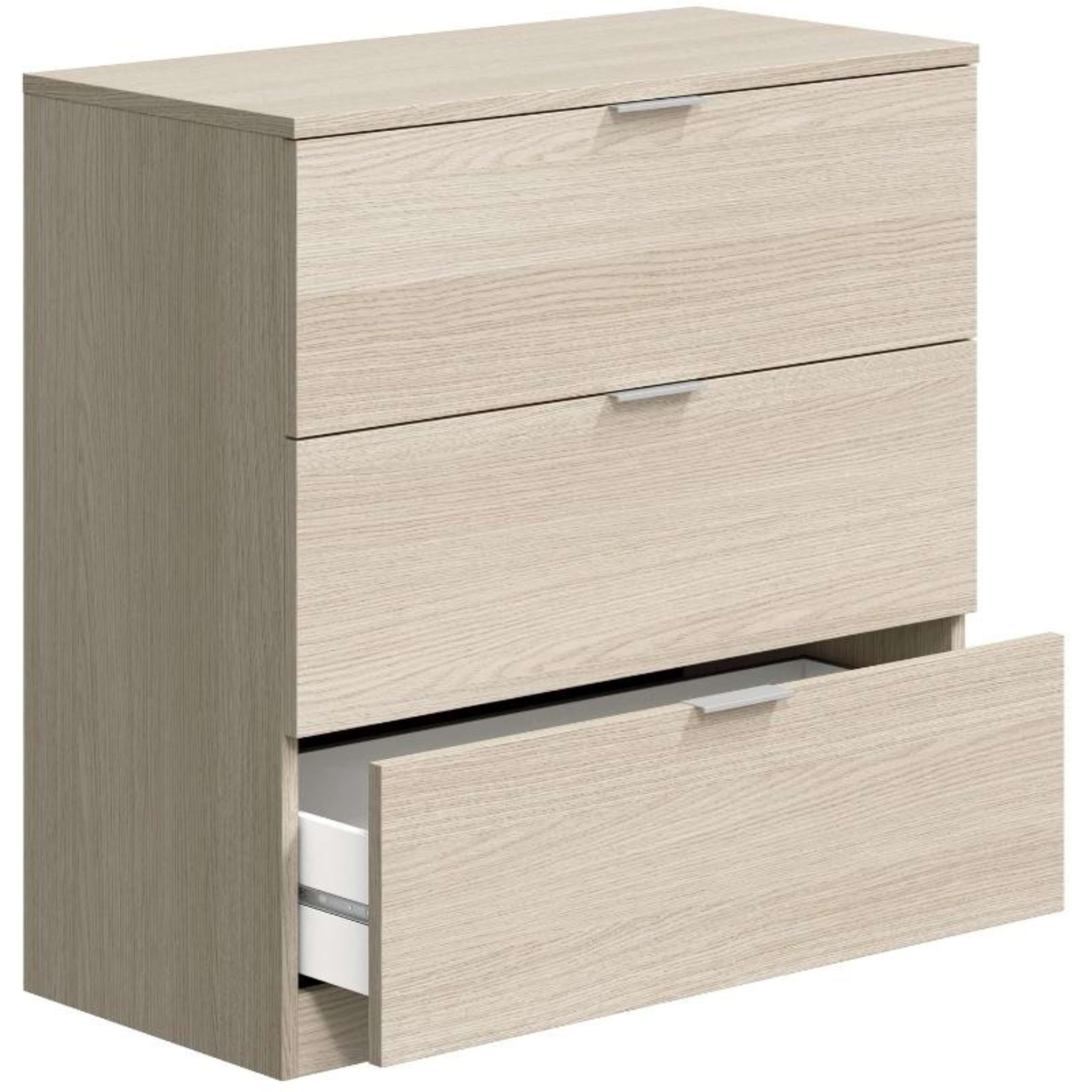 Miroytengo Pack 4 Muebles auxiliares para Dormitorio Juvenil en Color Roble