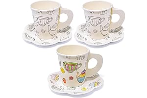 Gift Boutique 36 Count Color Your Own Tea Party Cups and Saucers...