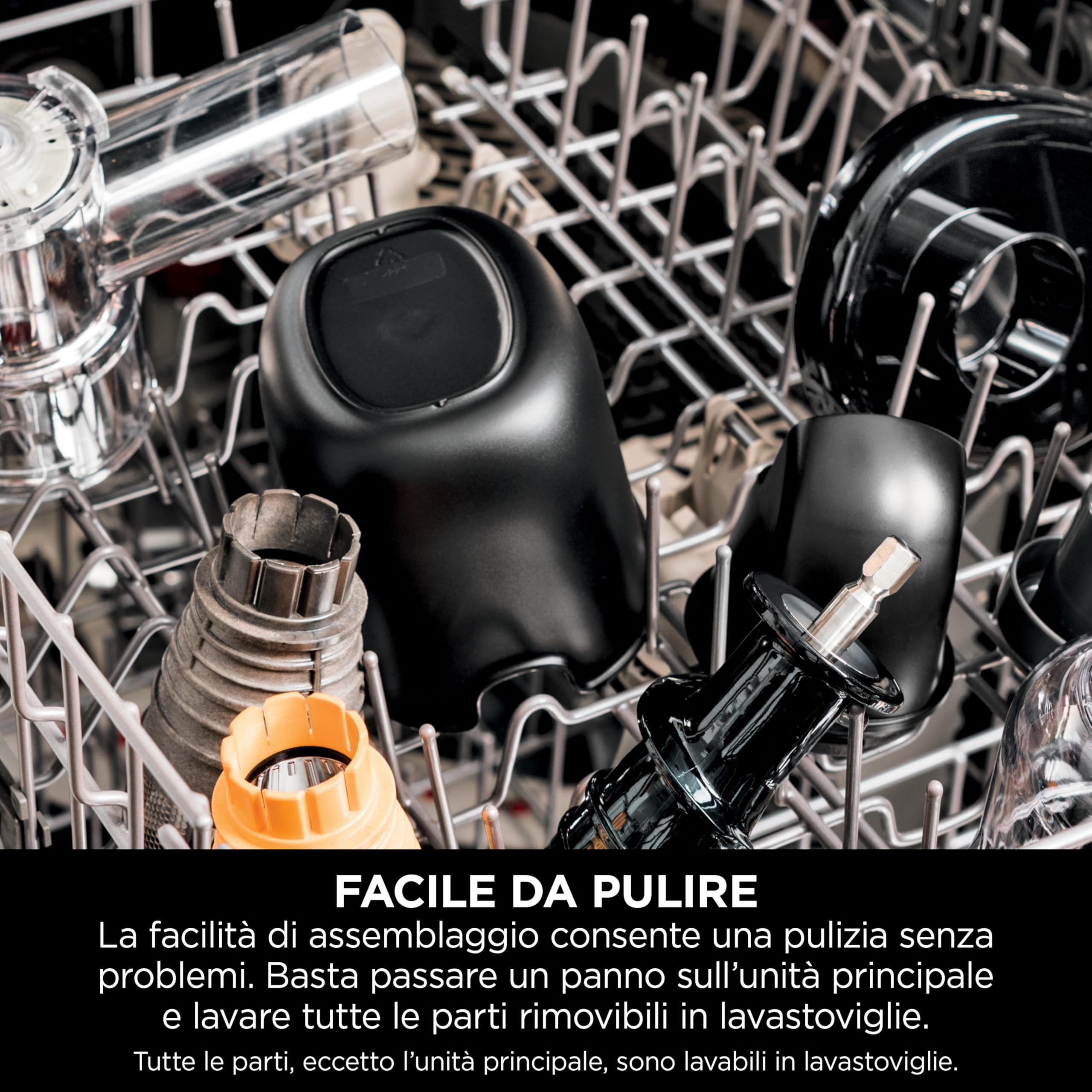 Ninja Cold Press Estrattore di Succo, Caraffa da 700ml, Contenitore Polpa 1,1 L, Prepara Succhi Freschi, Bevande e Shot Salutari, Compatto, Lavabile in Lavastoviglie, Parti Rimovibili, Grigio JC151EU