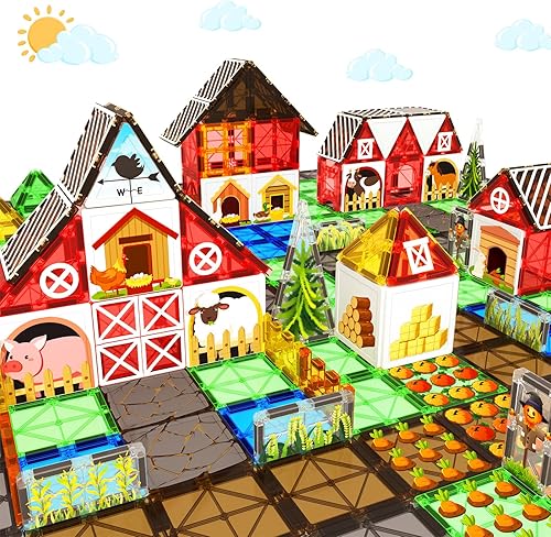 Miniatura 8 de Bloques de construcción piezas magnéticas bloques con imán juguetes para niños y niñas de 3 años en adelante juguetes educativos regalos para niños