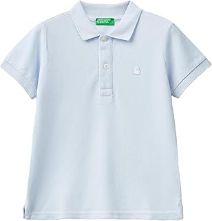 Maglia Polo M/M 3089g3008 Camisa, Azul Cielo 081, 82 para Niños