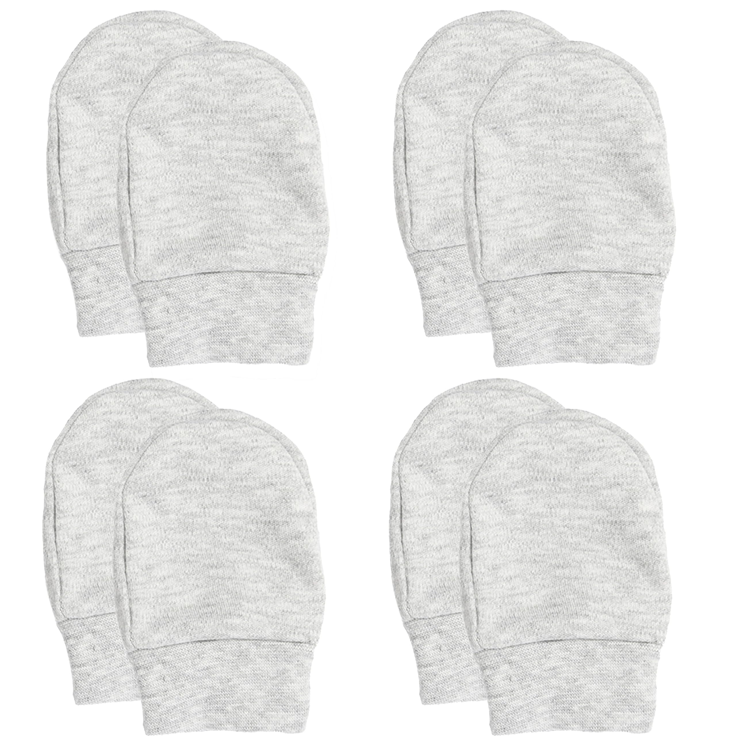 Soft Touch Baby Girls' Super Soft Anti-Scratch Mittens (White, 4 Packs) — view 7