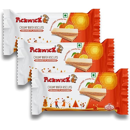 PICKWICK Orange Wafer Biscuits Combo Pack 75gm x 3
