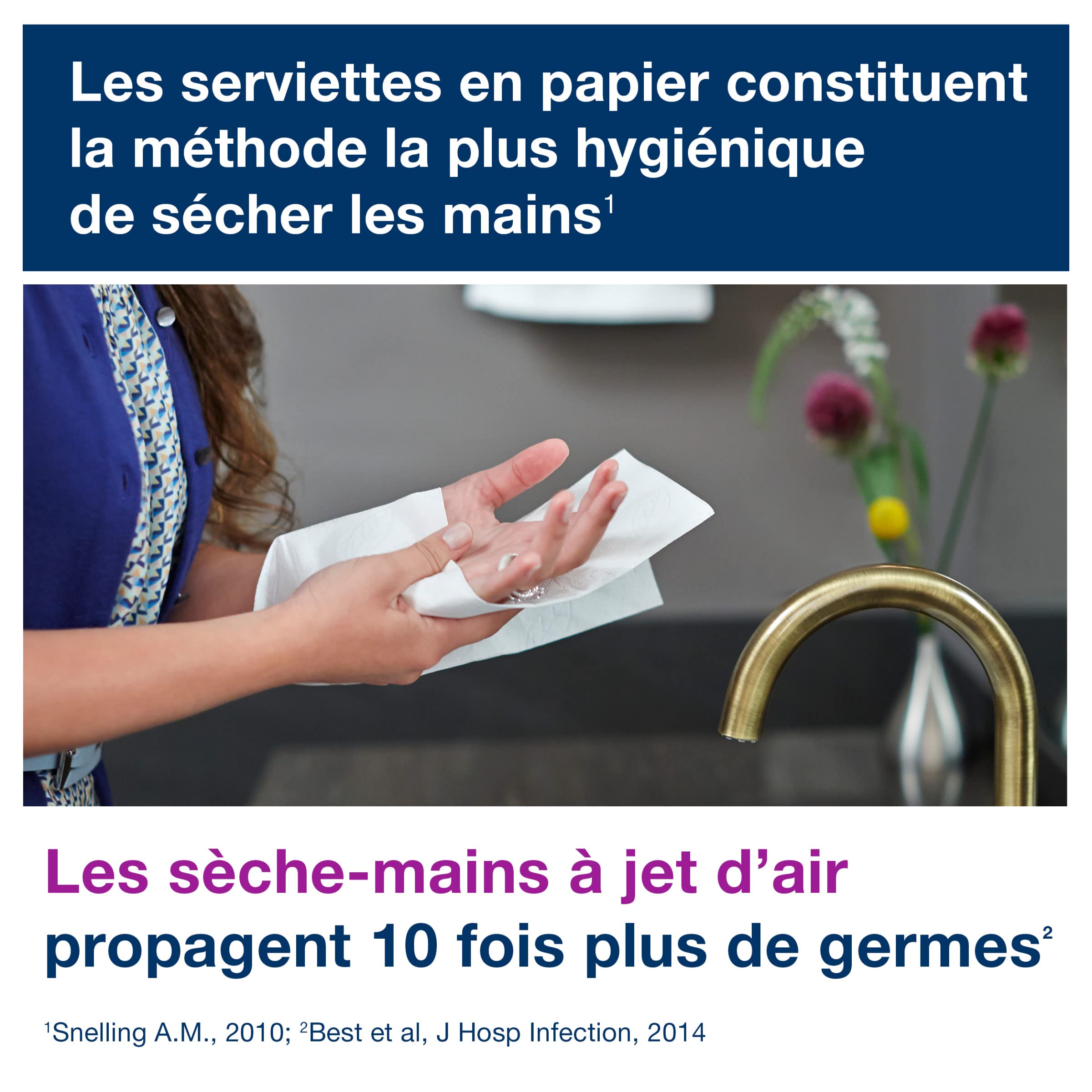 Tork Xpress Essuie-mains interfoliés - 471074 - Papiers d'essuyage pliés en Z, qualité Universal pour Distributeur H2 - Essuie-mains en papier, 1 pli, blanc - 12 x 250 feuilles