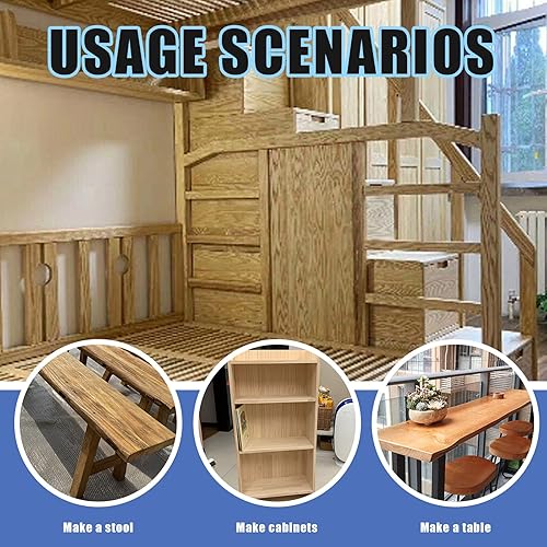 Miniatura 7 de Glarks Juego de tornillos de cuna M6x20/30/40/50/60/70/3.150 in Kit de tornillos de cuna para cuna de bebé, tornillo de cabeza hexagonal con tuercas