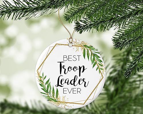 Miniatura 4 de Troop Leader Christmas Ornament - Christmas Ornament Gift for Troop Leader - World's Best Troop Leader - Best Troop Leader Ever - Troop Leader Gifts