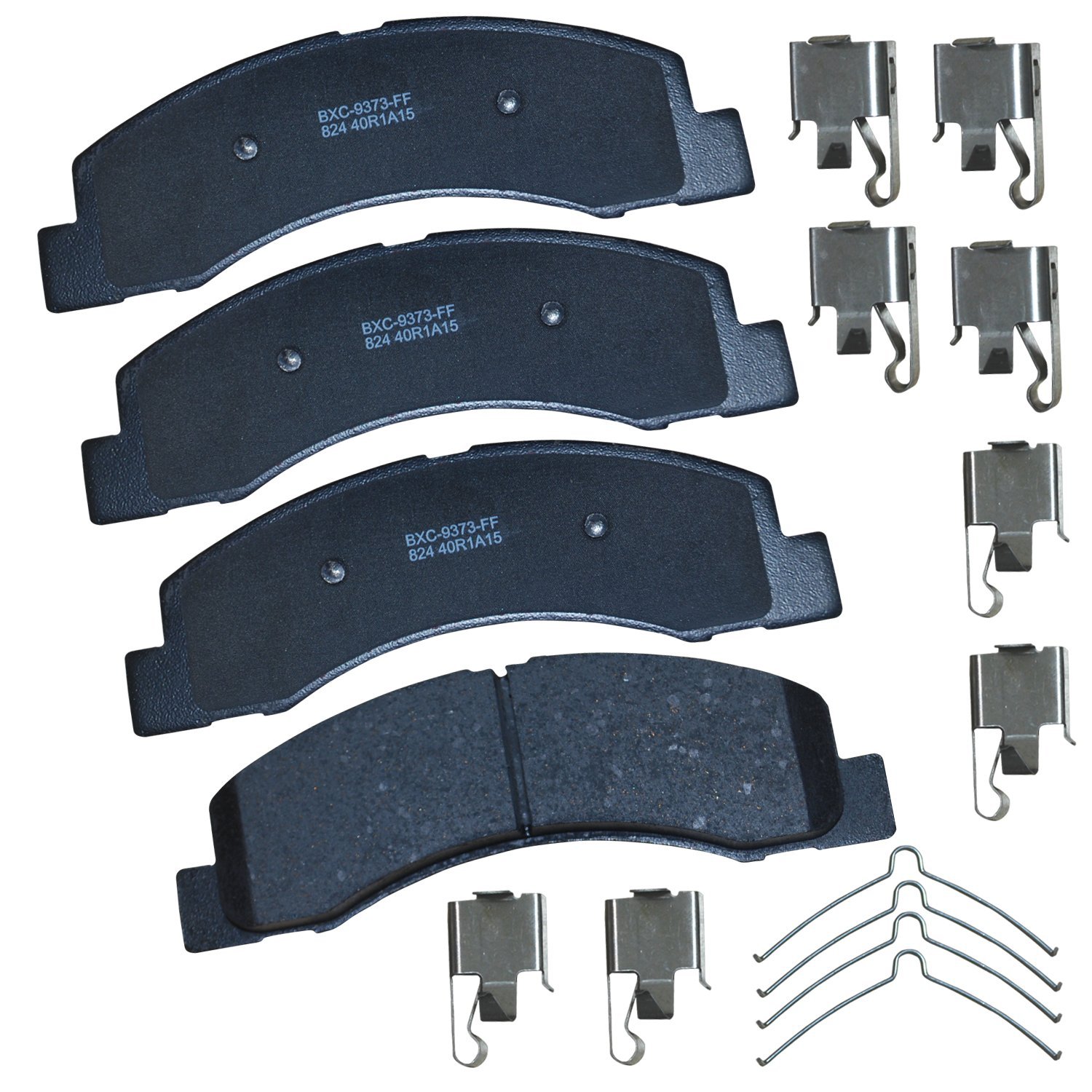 Bendix Premium SBC824 Ceramic Front Brake Pads for Ford Excursion 2005-2000, F-250 2008, F-250 Super Duty 2004-1999, F-350 2004-1999, F-350 Super Duty 2004-1999