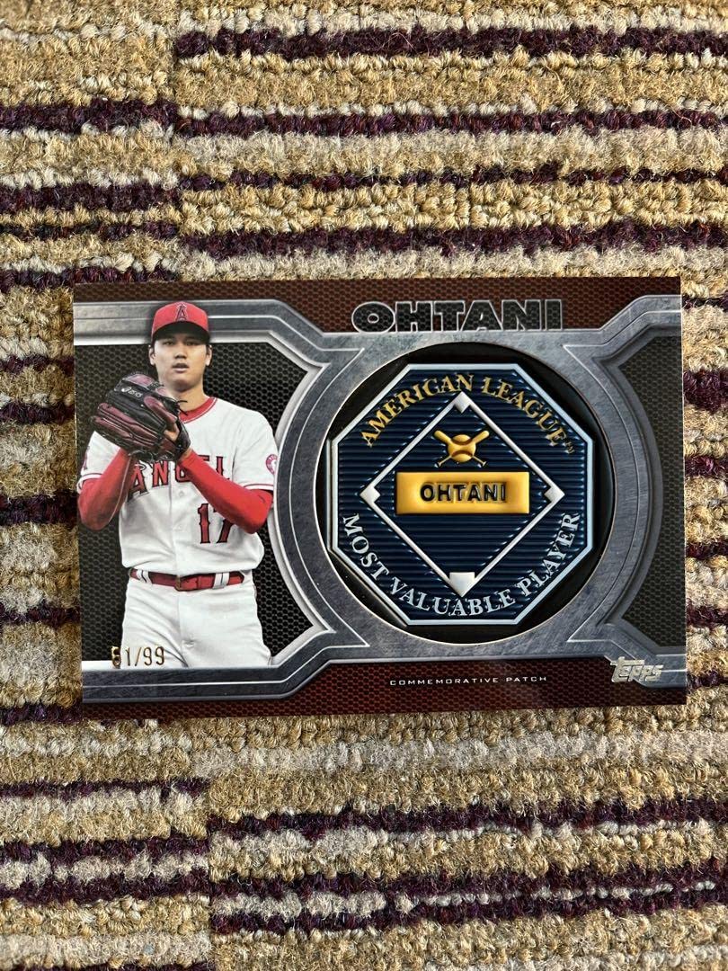 Amazon | 大谷翔平 エンゼルス MVP topps カード パッチ 日本ハム wbc