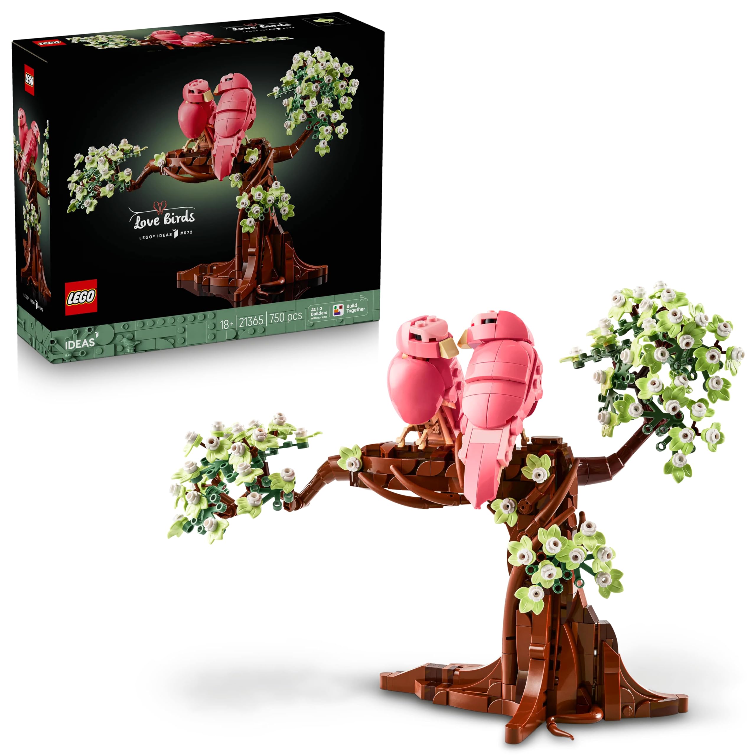LEGO Ideas Love Birds Building Set - Bird Decor - Valentine’s Day Gift - Craft Kit for Adults 21365-image-22