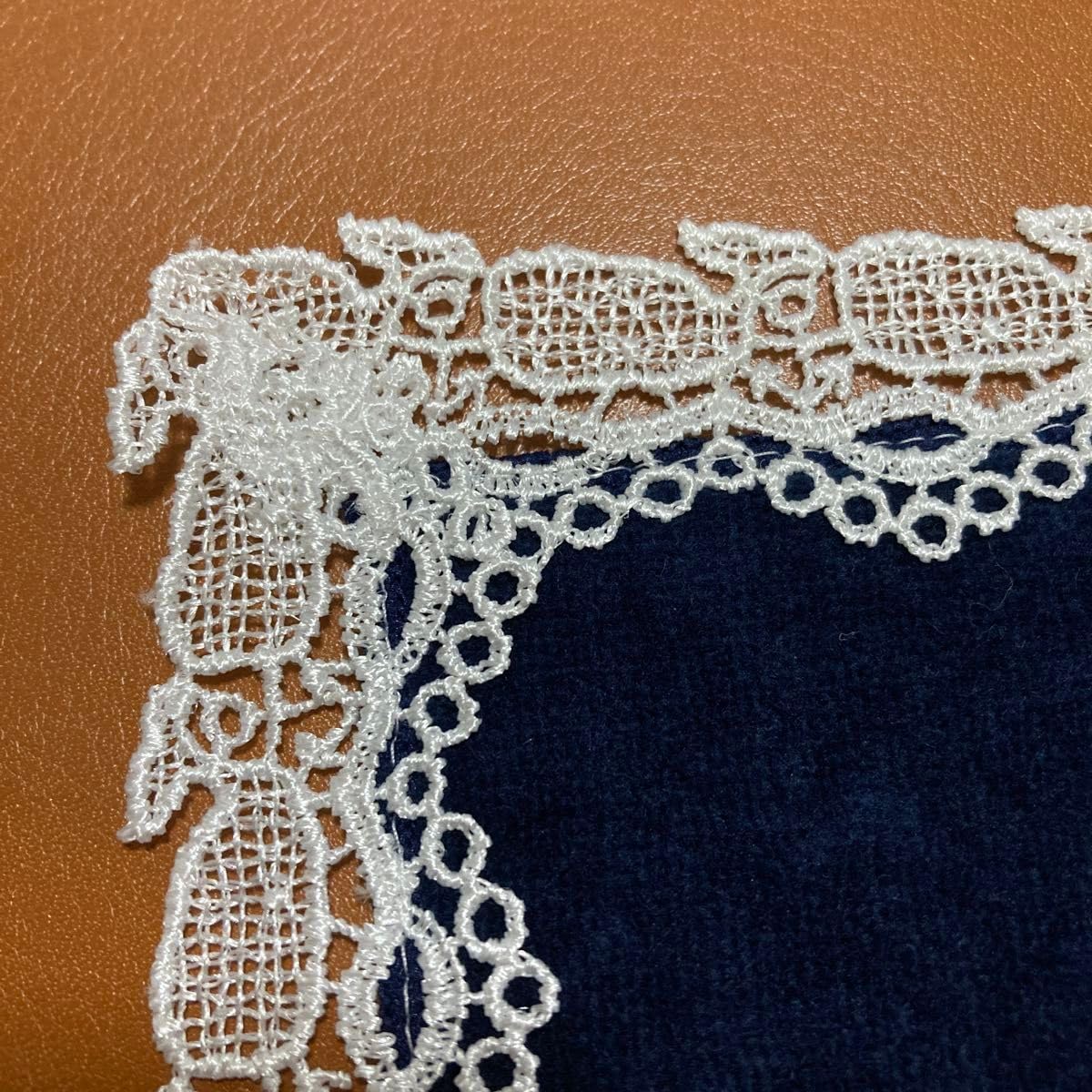 ナンタケット 近沢レース 限定リネンひざ掛け レースハンカチ