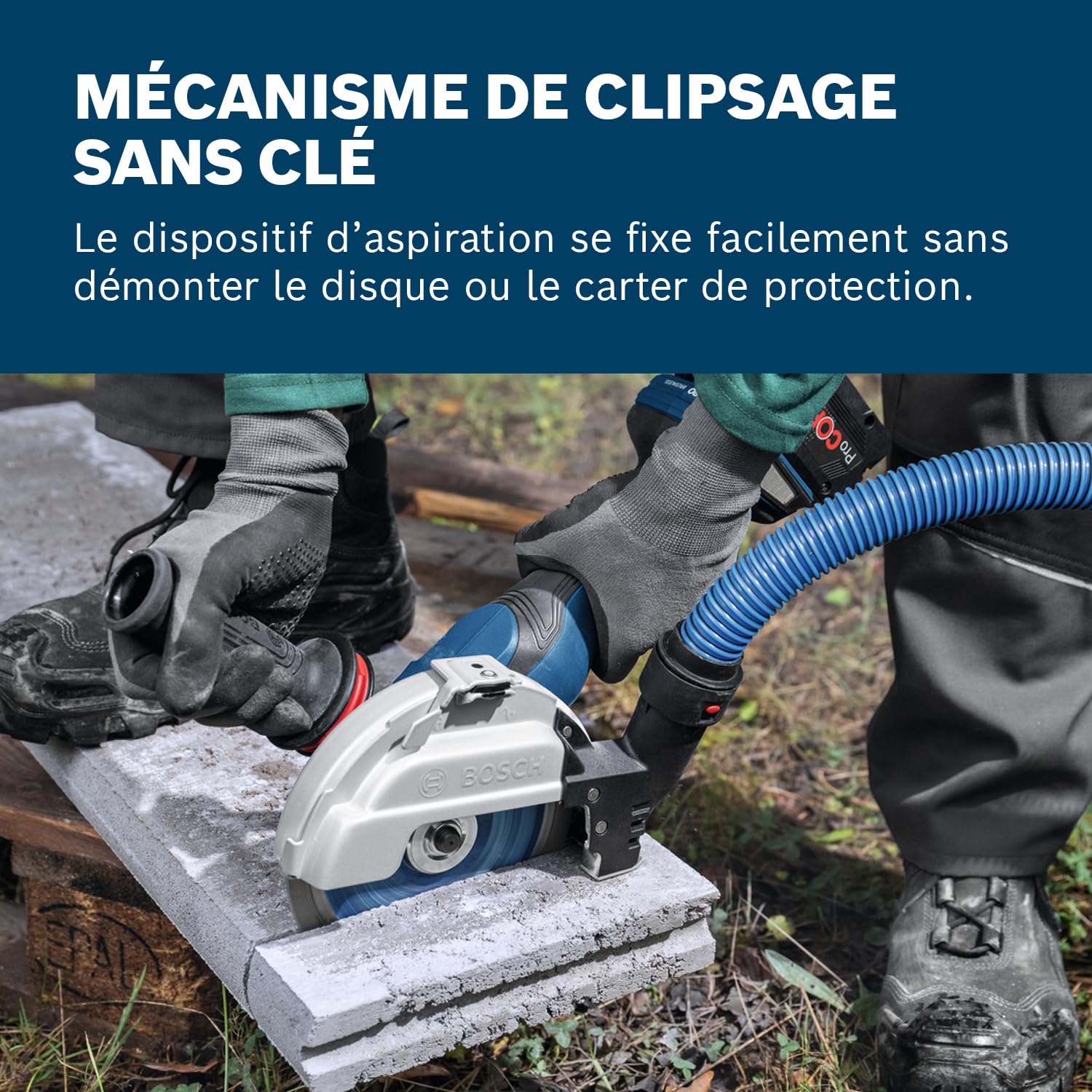Bosch Professional Dispositif d’aspiration GDE 180-CG