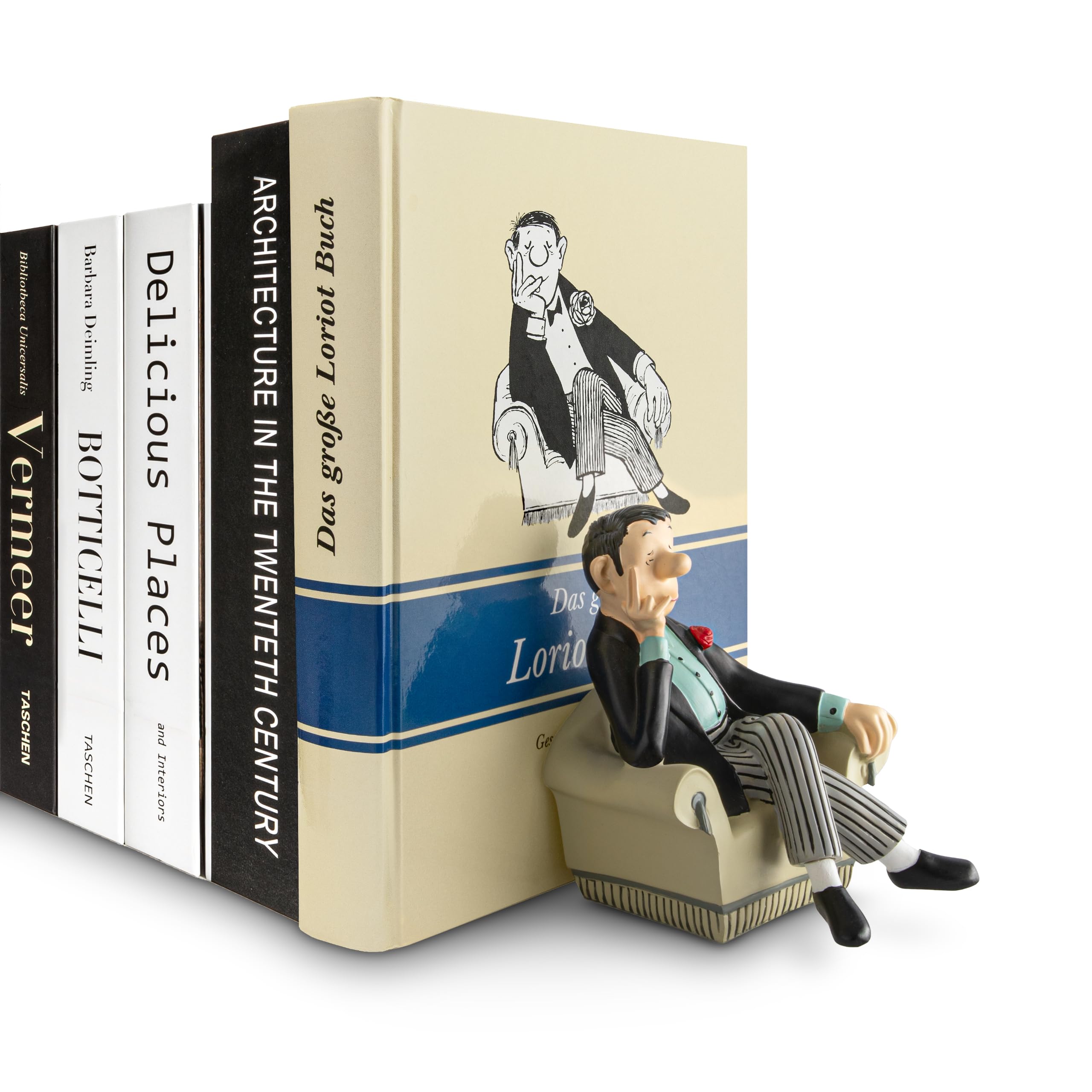Buchstütze Loriot - Herr im Sessel